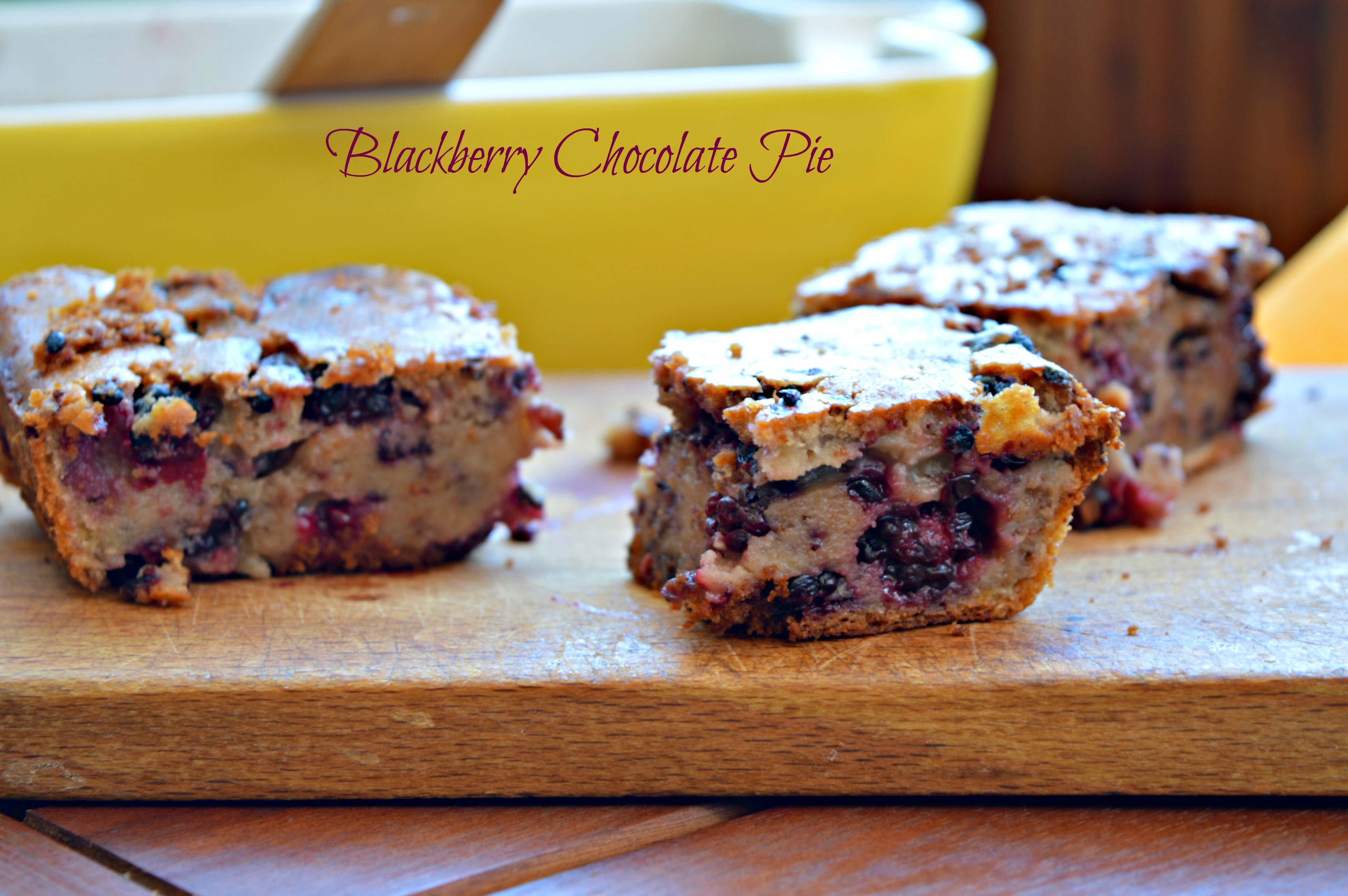Blackberry Chocolate Chip Pie