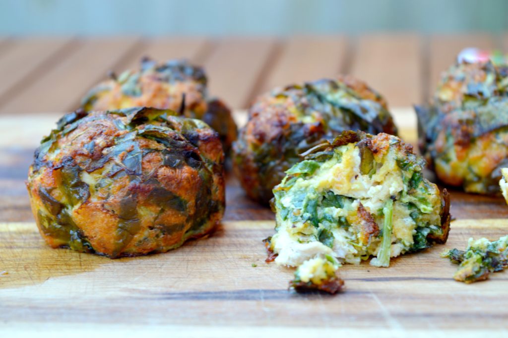 Cheesy Chicken & Spinach Bites