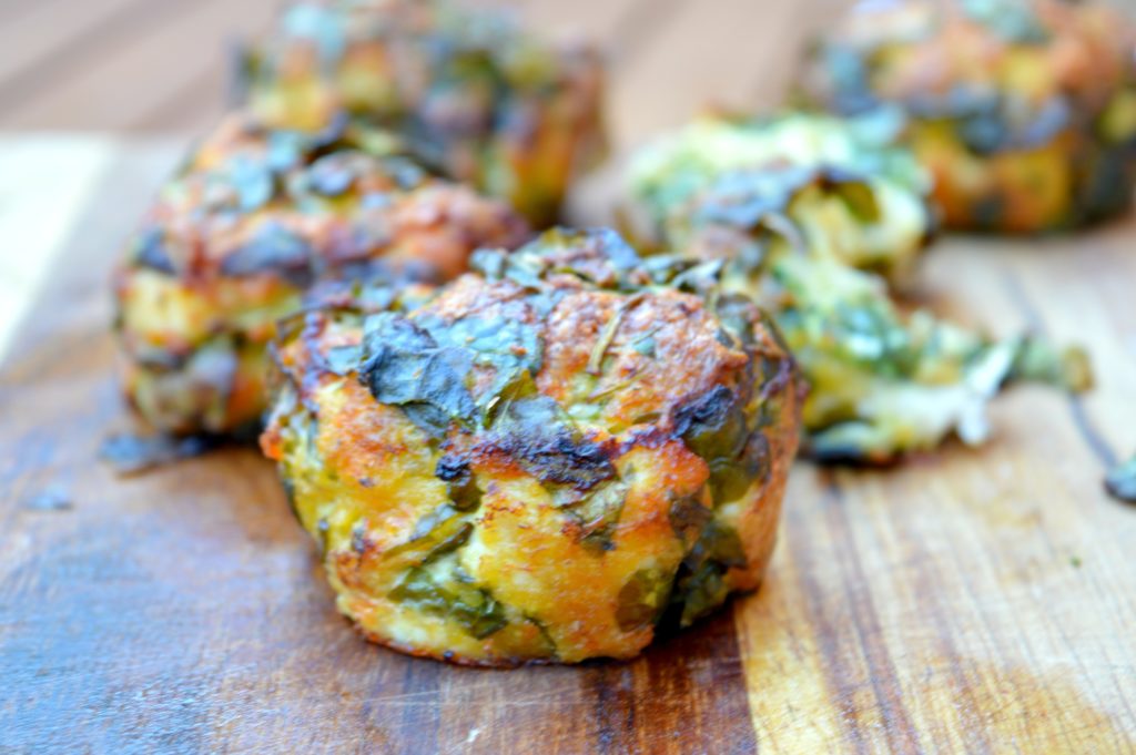 Cheesy Chicken & Spinach Bites