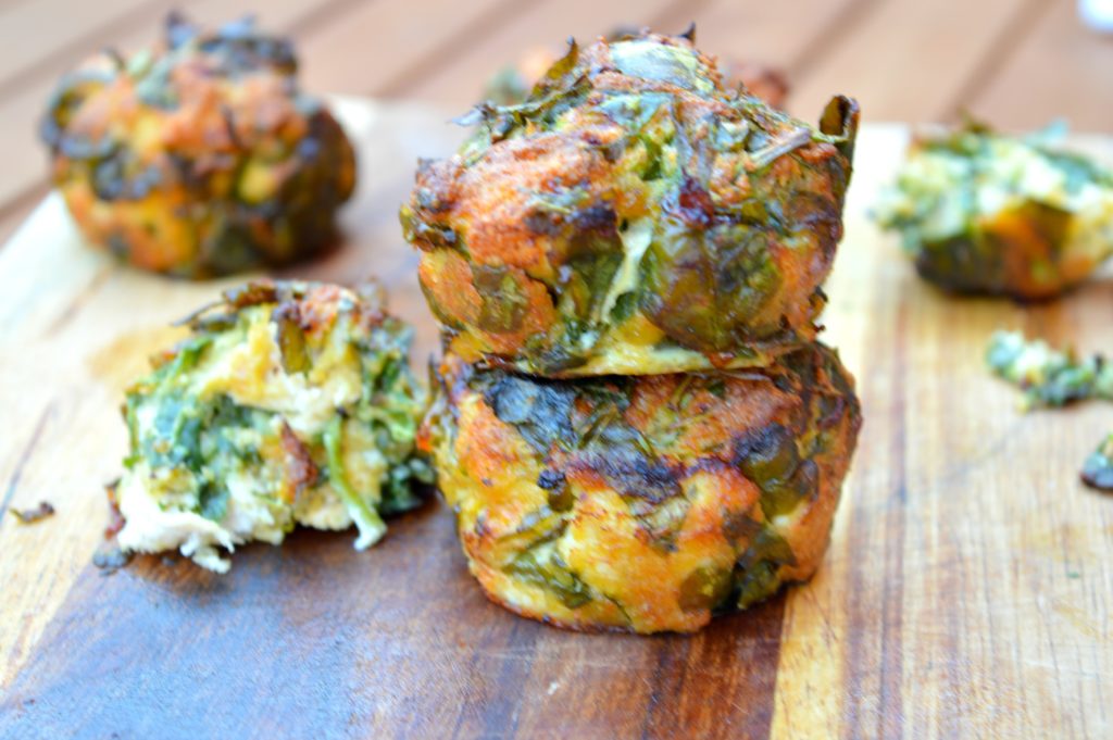Cheesy Chicken & Spinach Bites