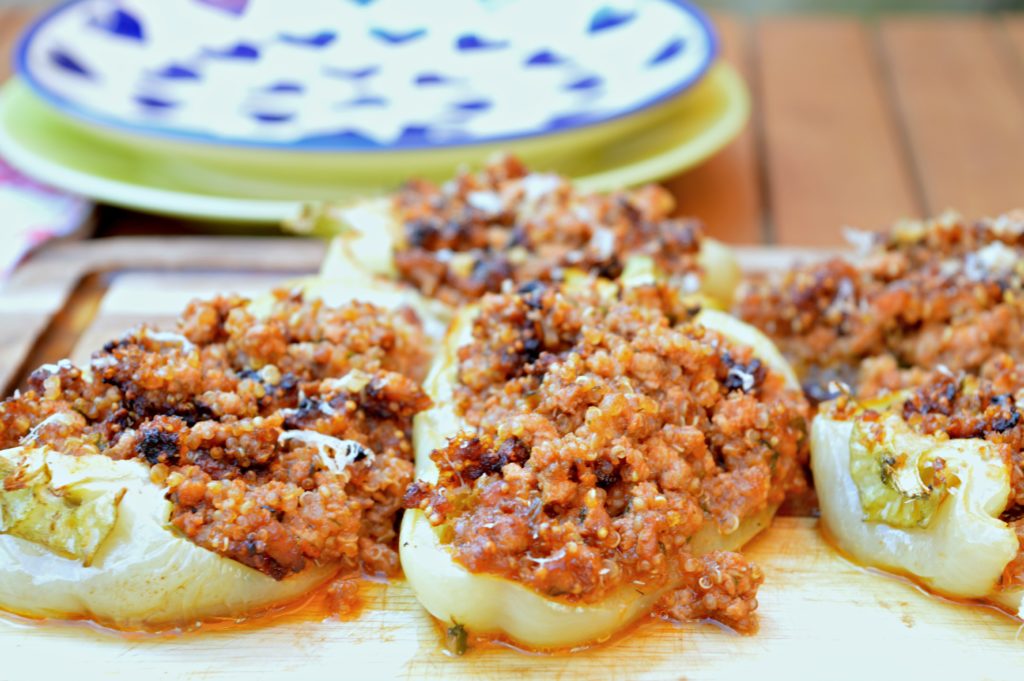 Quinoa & Beef Stuffed Peppers