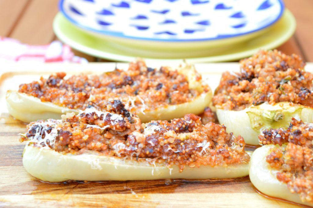 Quinoa & Beef Stuffed Peppers