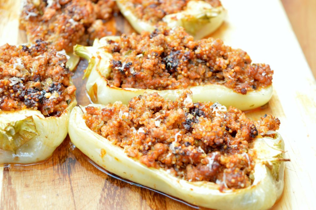 Quinoa & Beef Stuffed Peppers