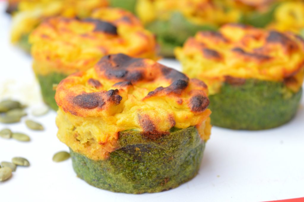 Spinach & Pumpkin Cups