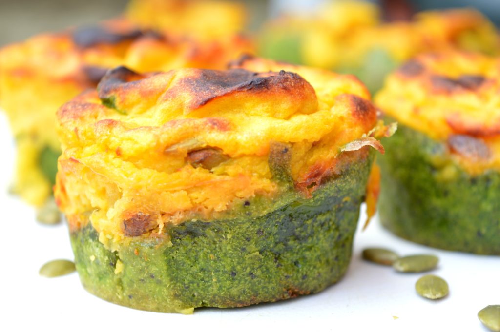 Spinach Pumpkin Cups