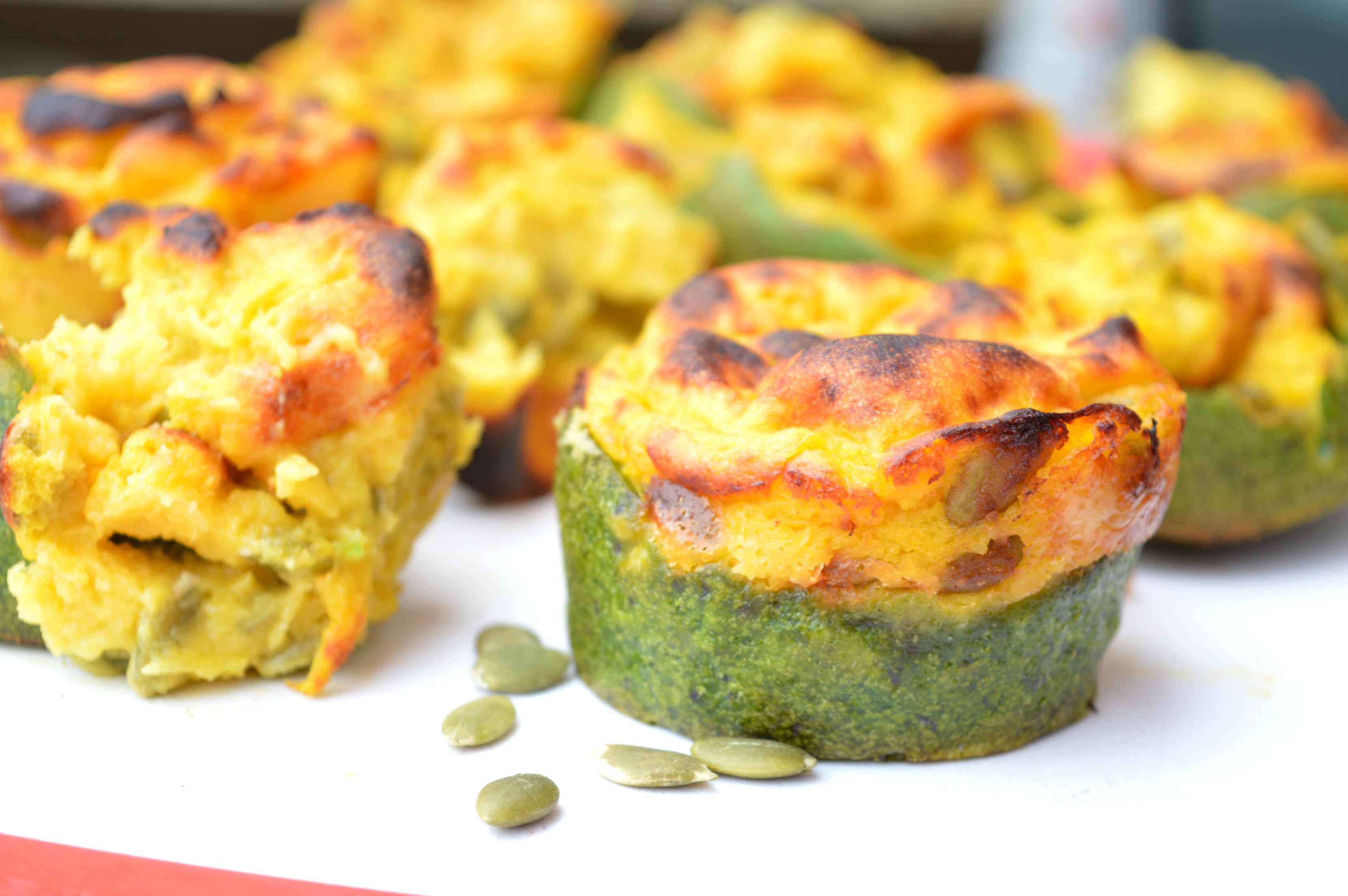 Spinach & Pumpkin Cups