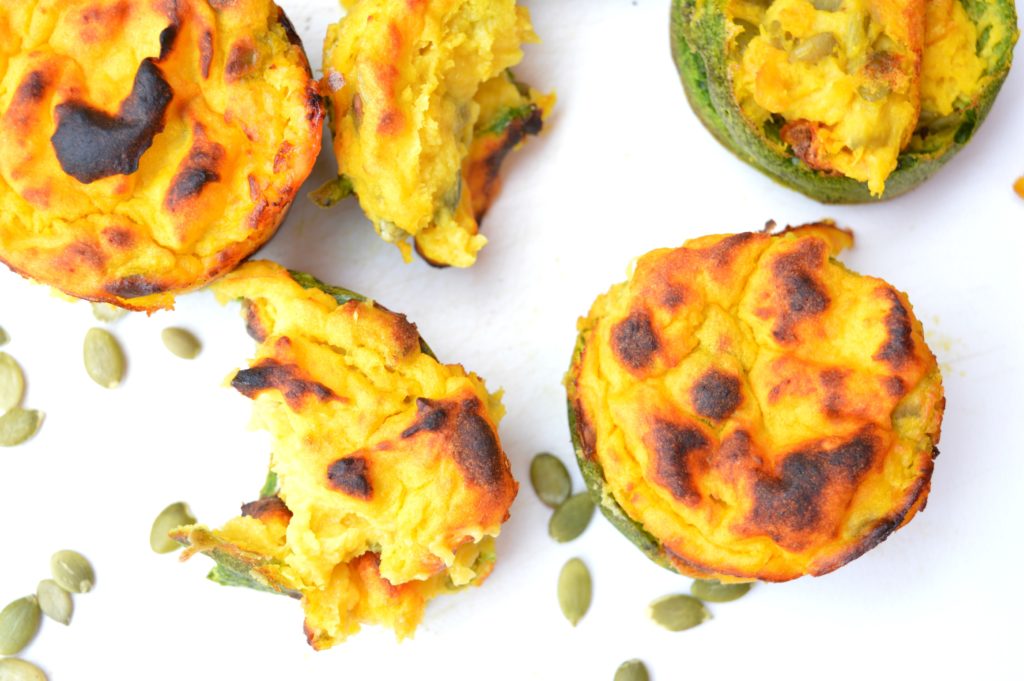 Spinach Pumpkin Cups