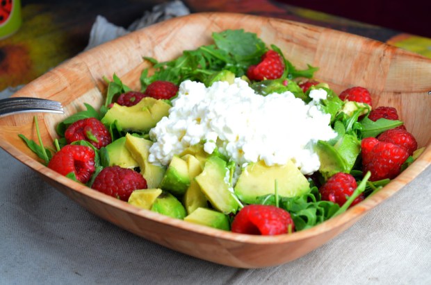 Raspberry & Cottage Cheese Salad