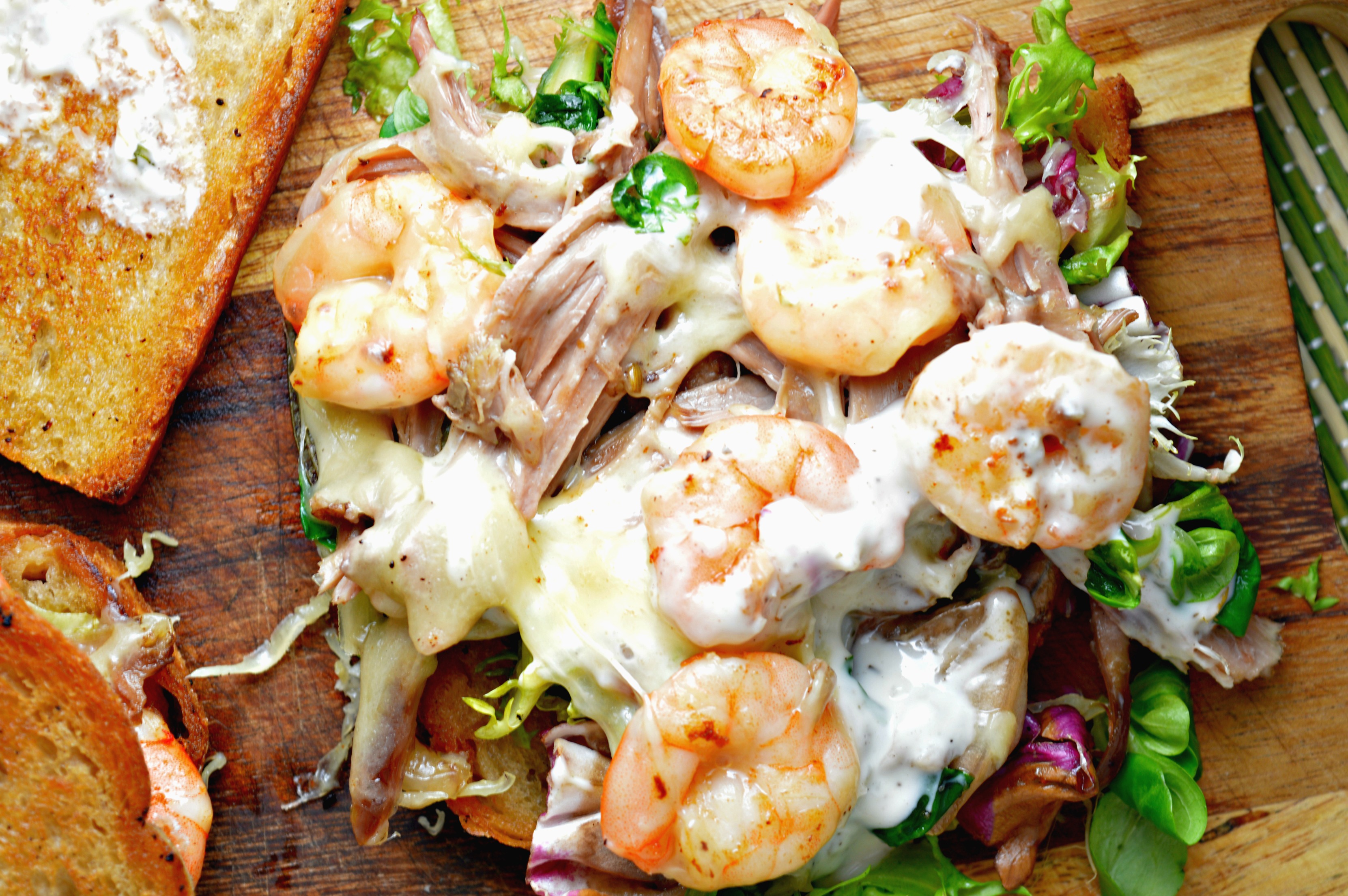 Shredded Goose & Shrimp Sandwich