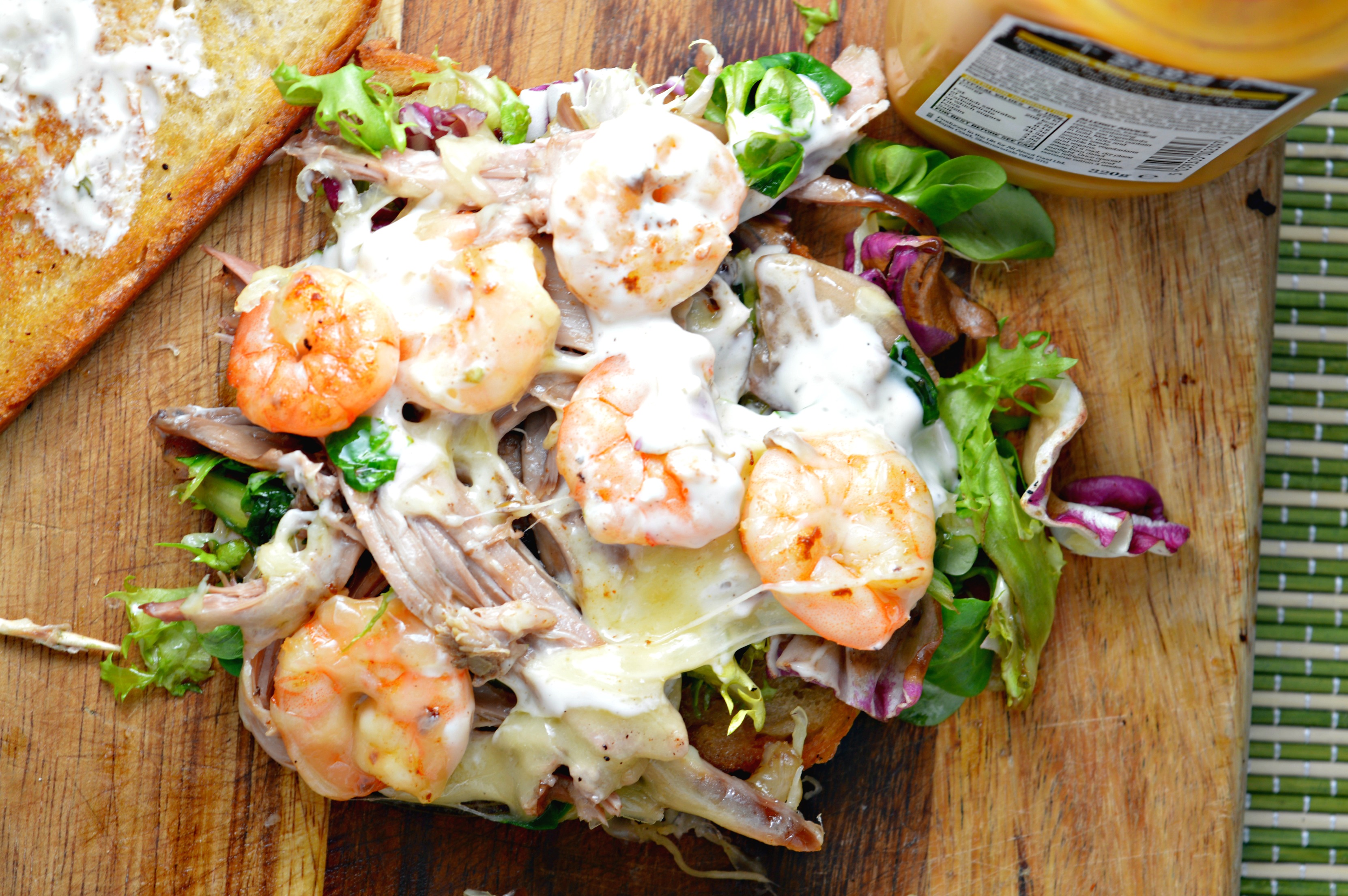 Shredded Goose & Shrimp Sandwich