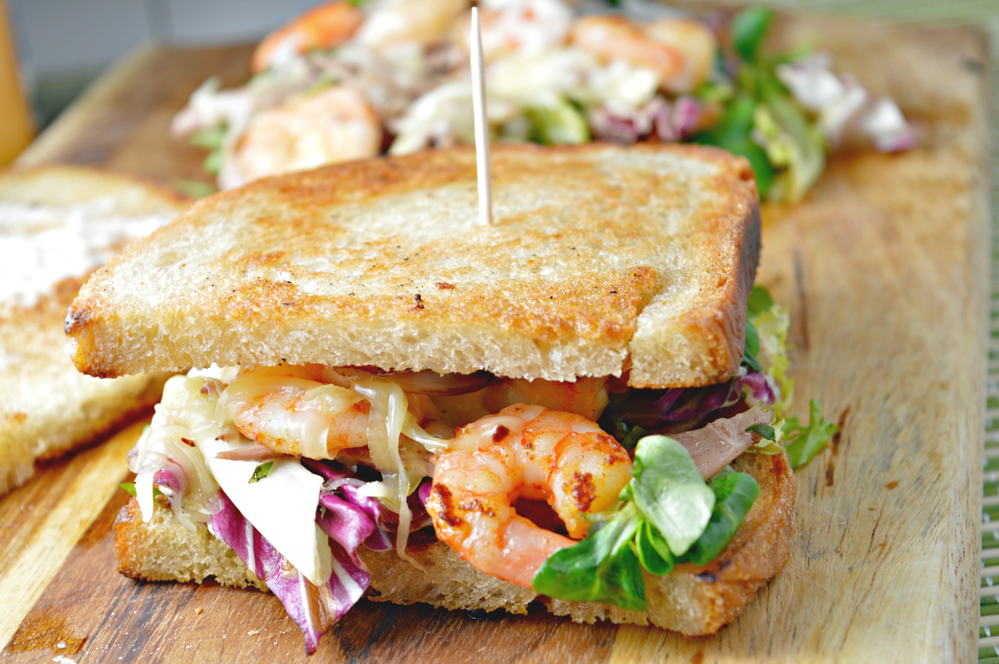 Shredded Goose & Shrimp Sandwich