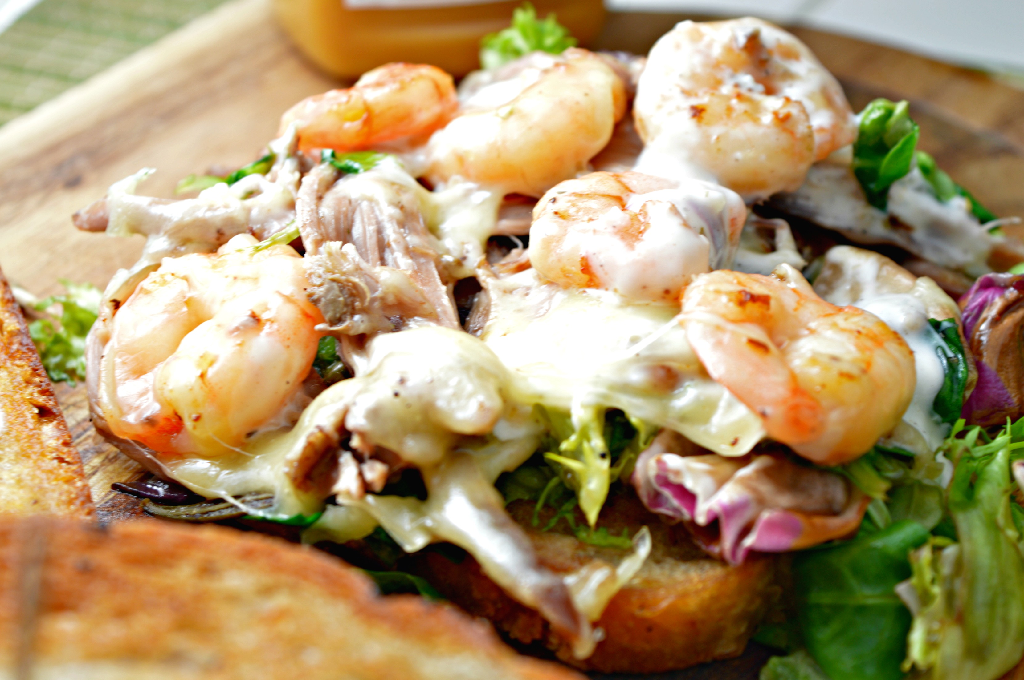 Shredded Goose & Shrimp Sandwich