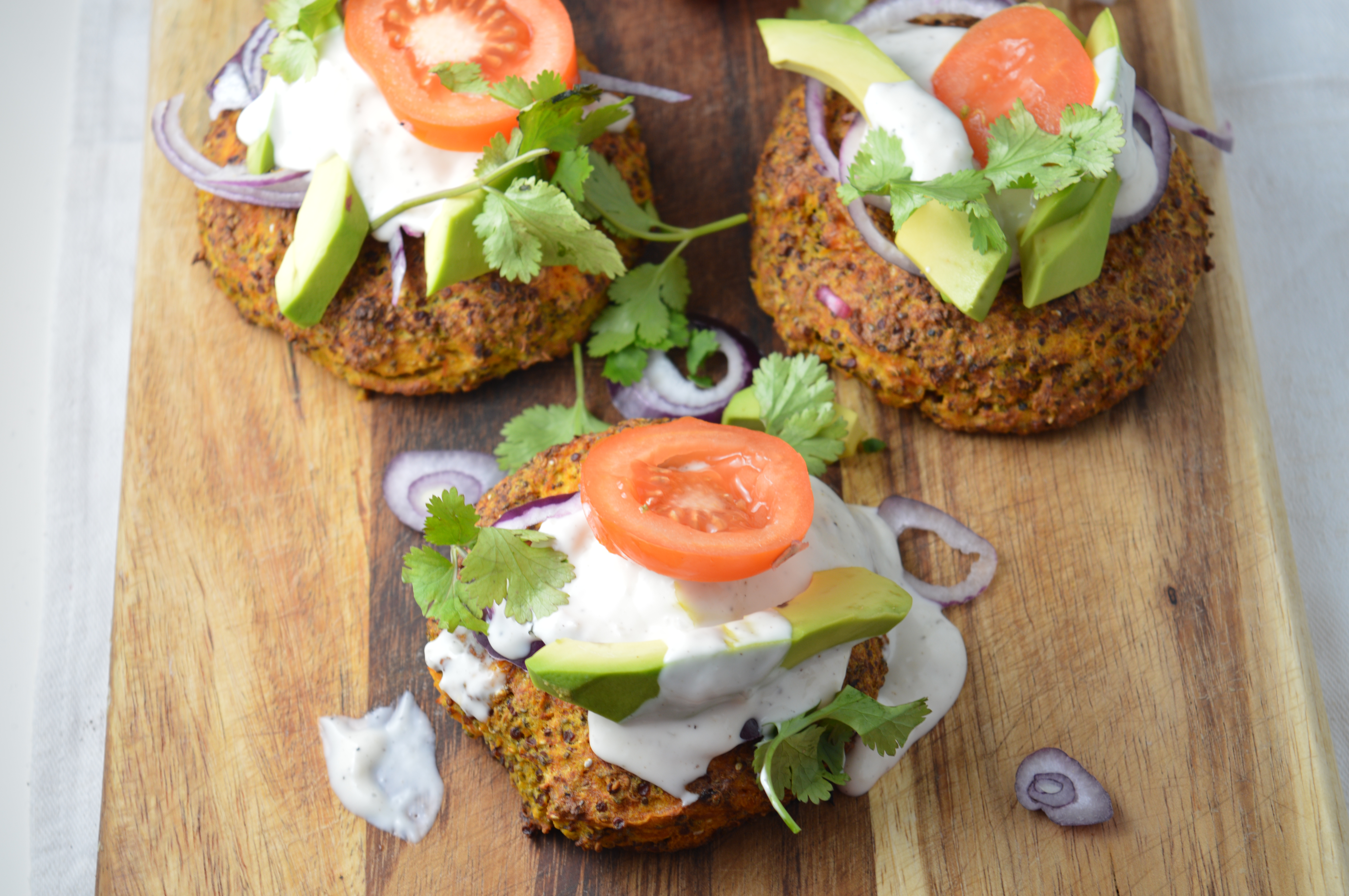 Butternut Squash, Quinoa & Chia Seed Burgers