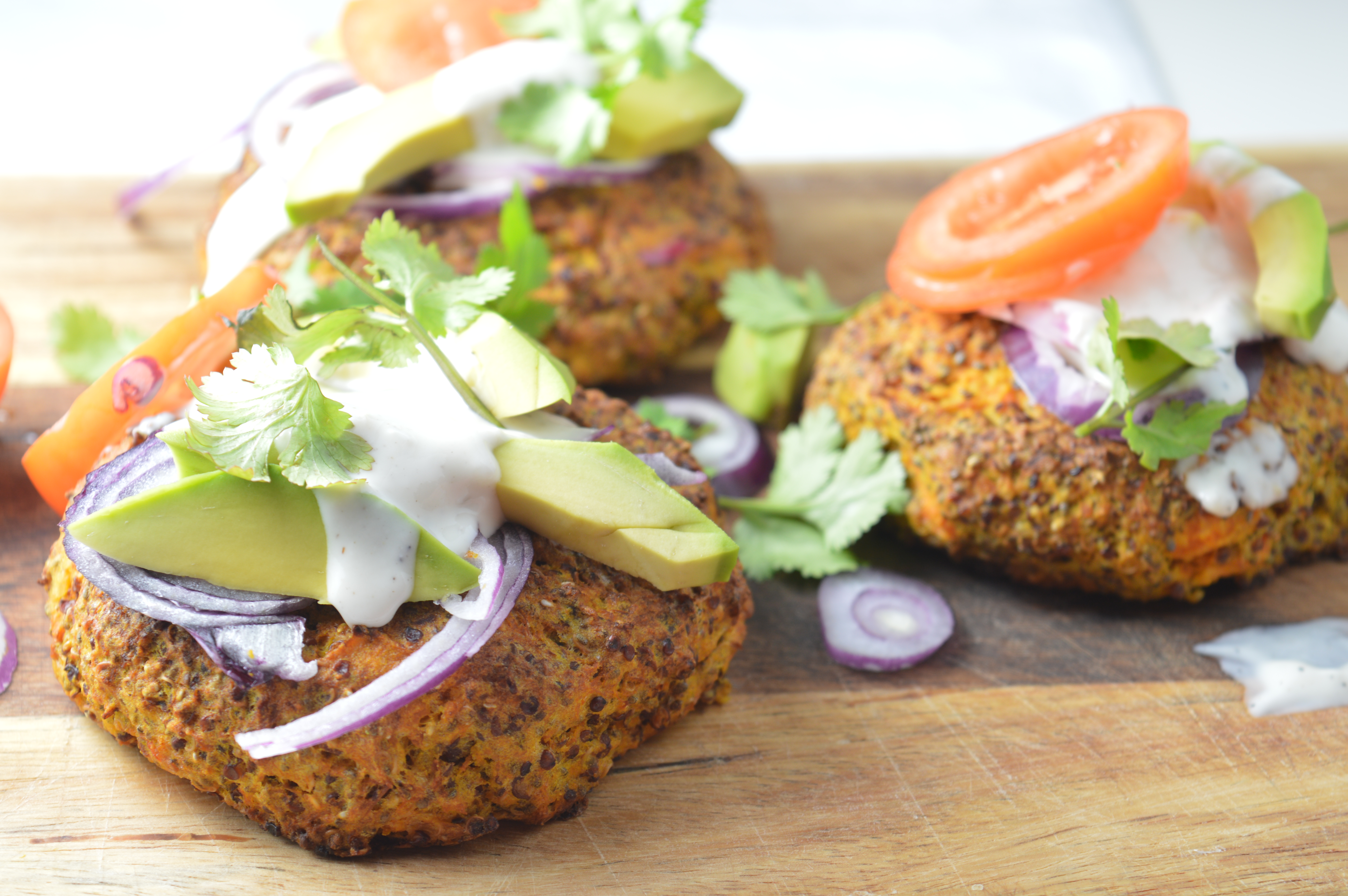 Butternut Squash, Quinoa & Chia Seed Burgers