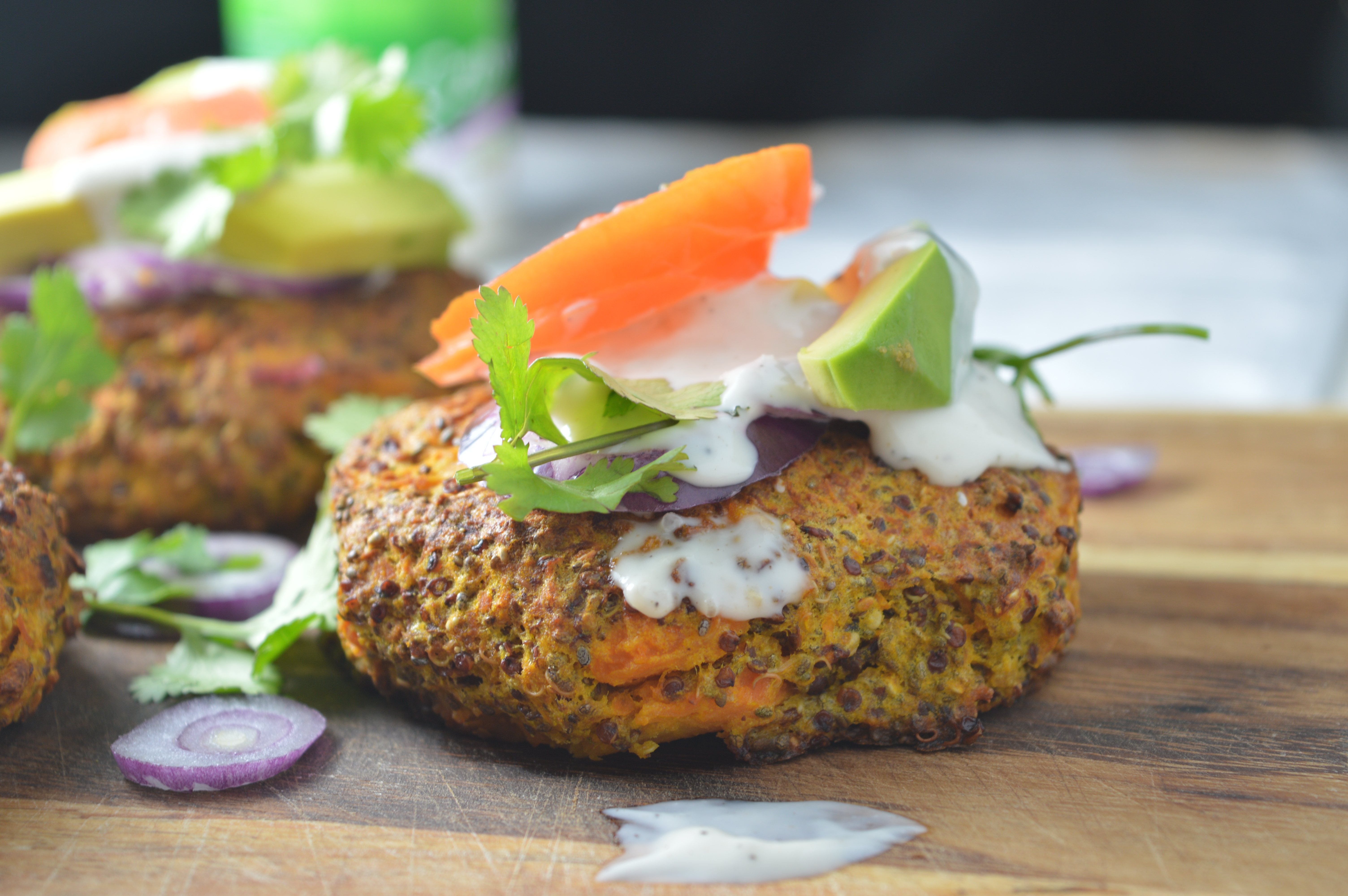 Squash, Quinoa & Chia Seed Burger