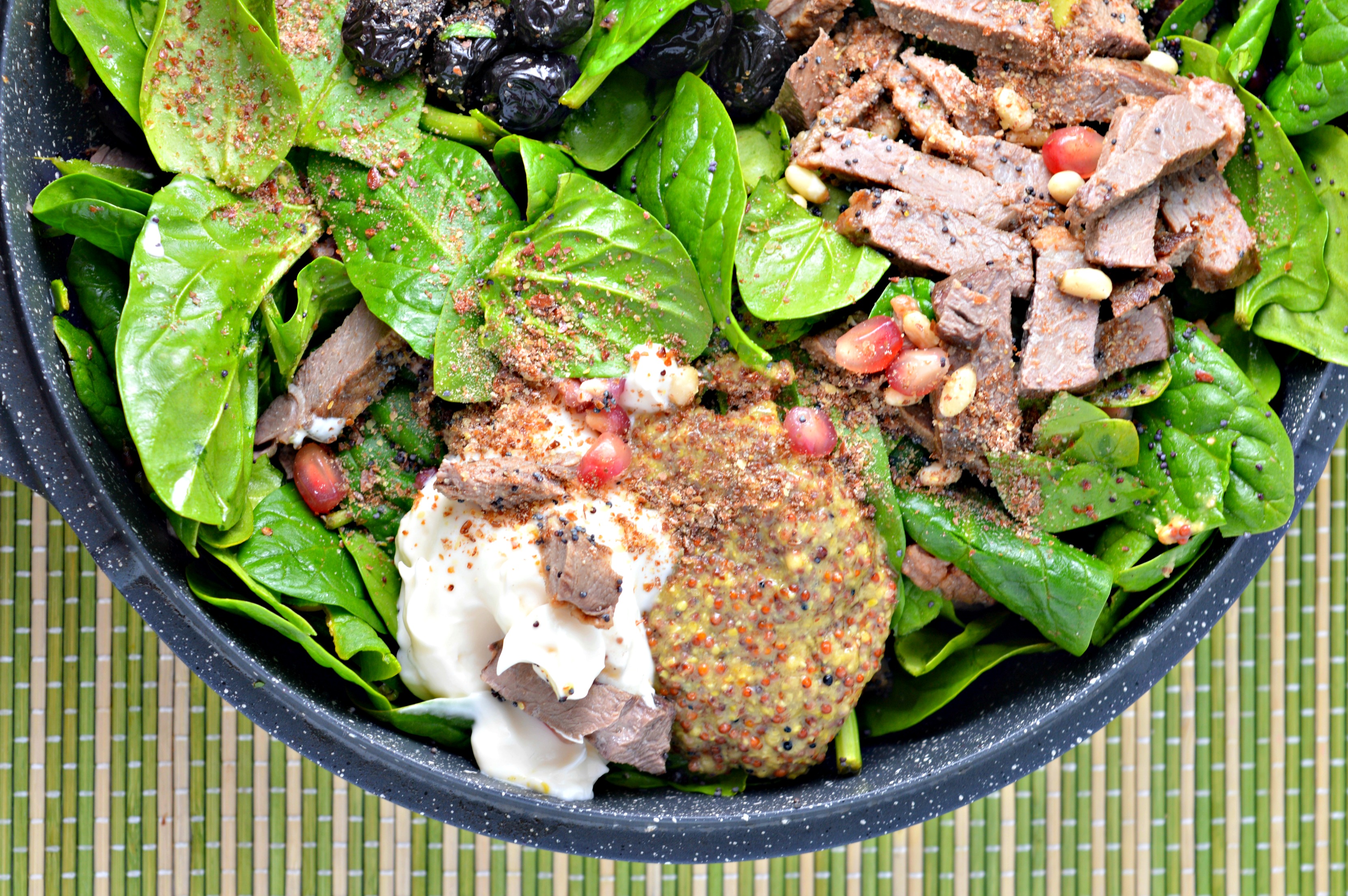 Leftover Duck & Spinach Salad