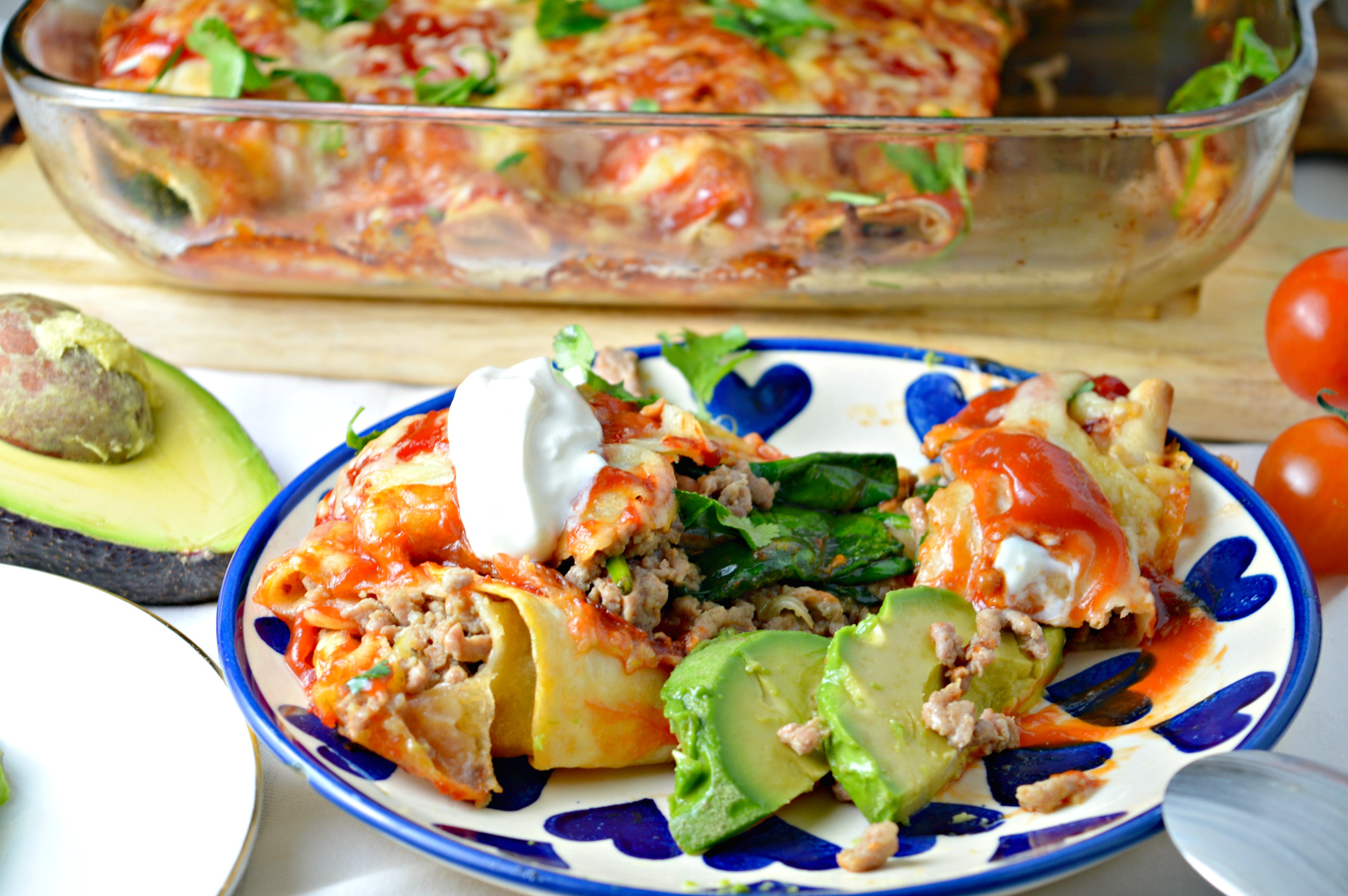 Turkey & Spinach Enchiladas