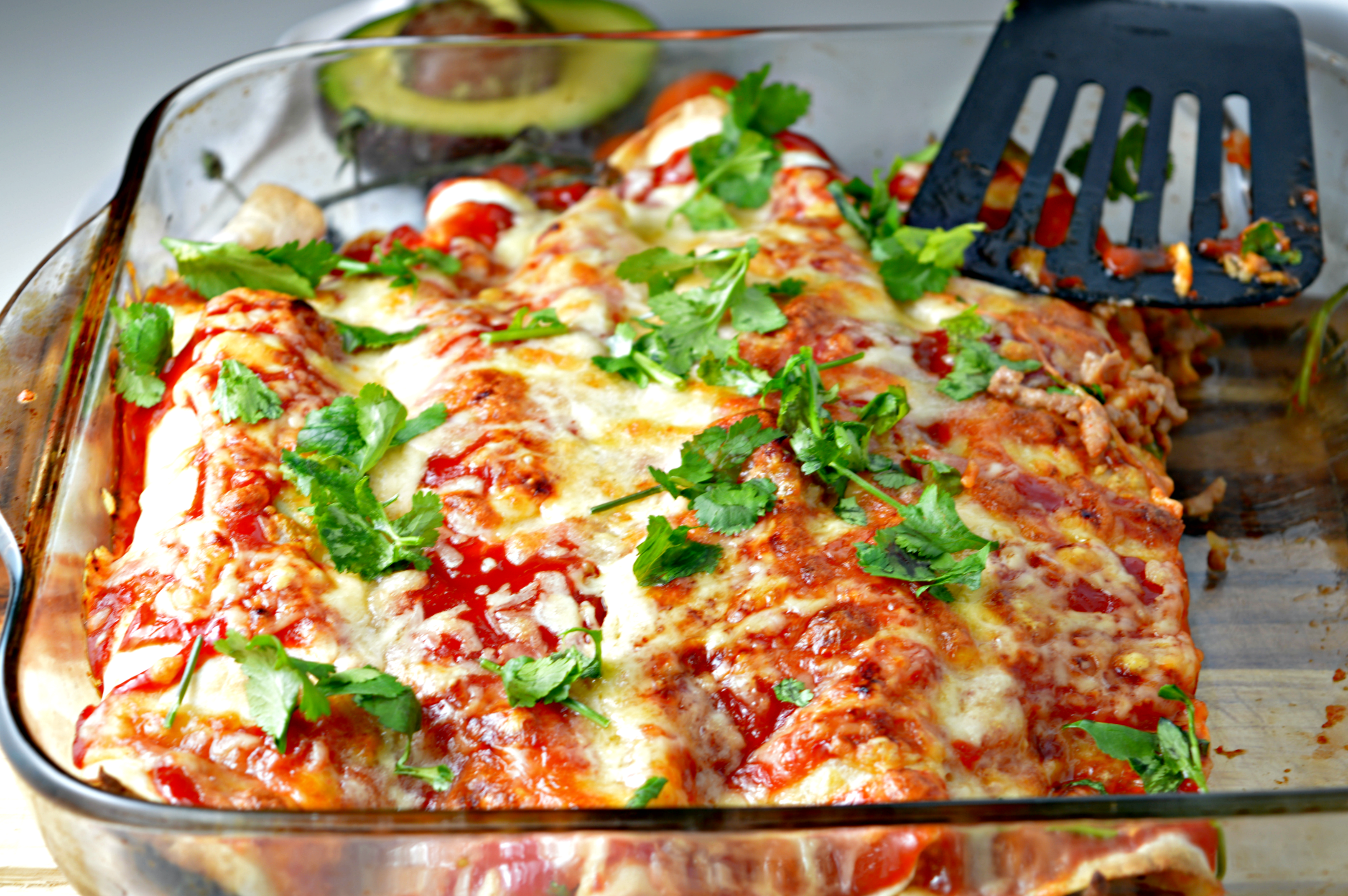 Turkey & Spinach Enchiladas