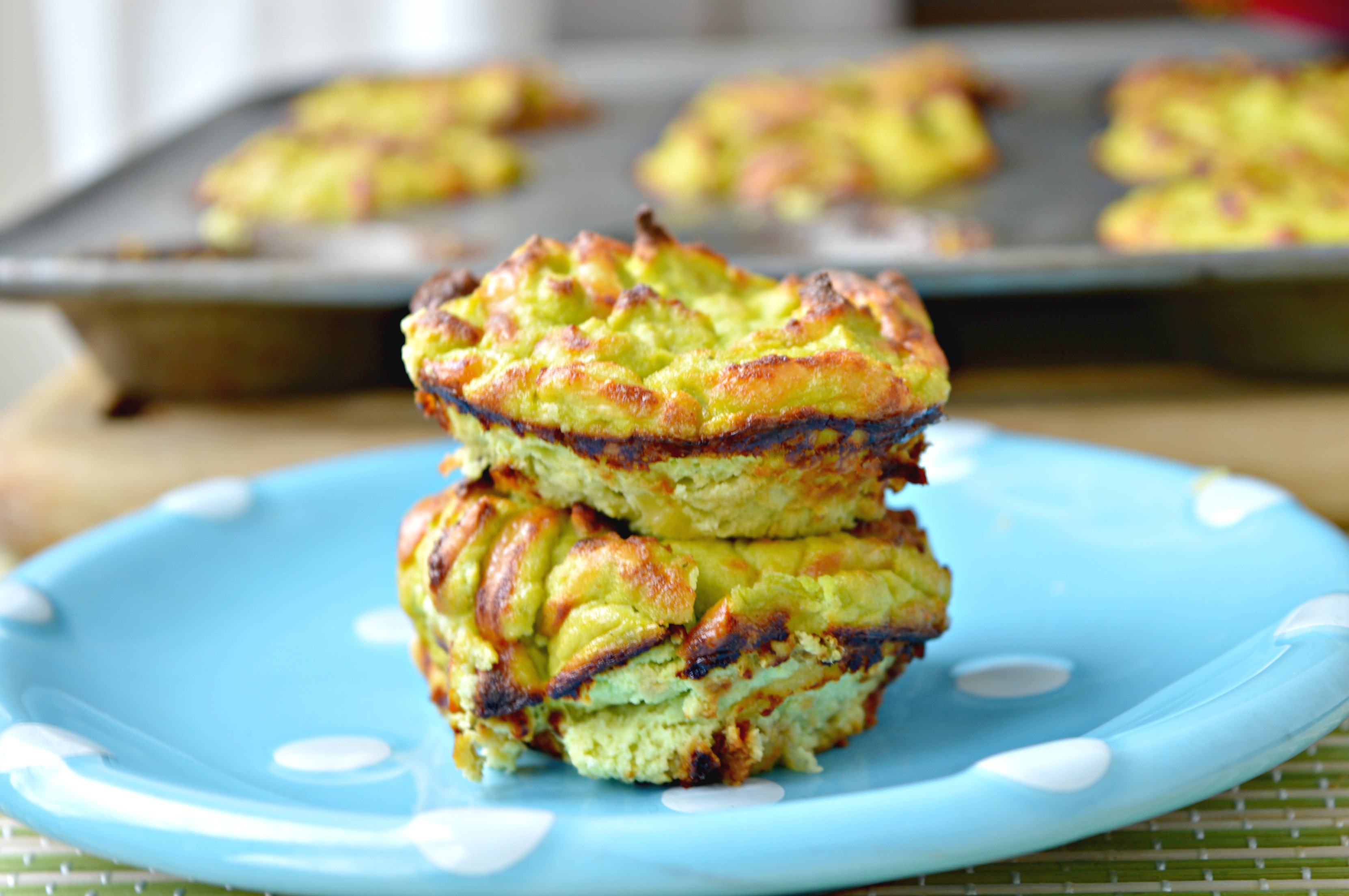 Cauliflower, Broccoli & Cheese Bites