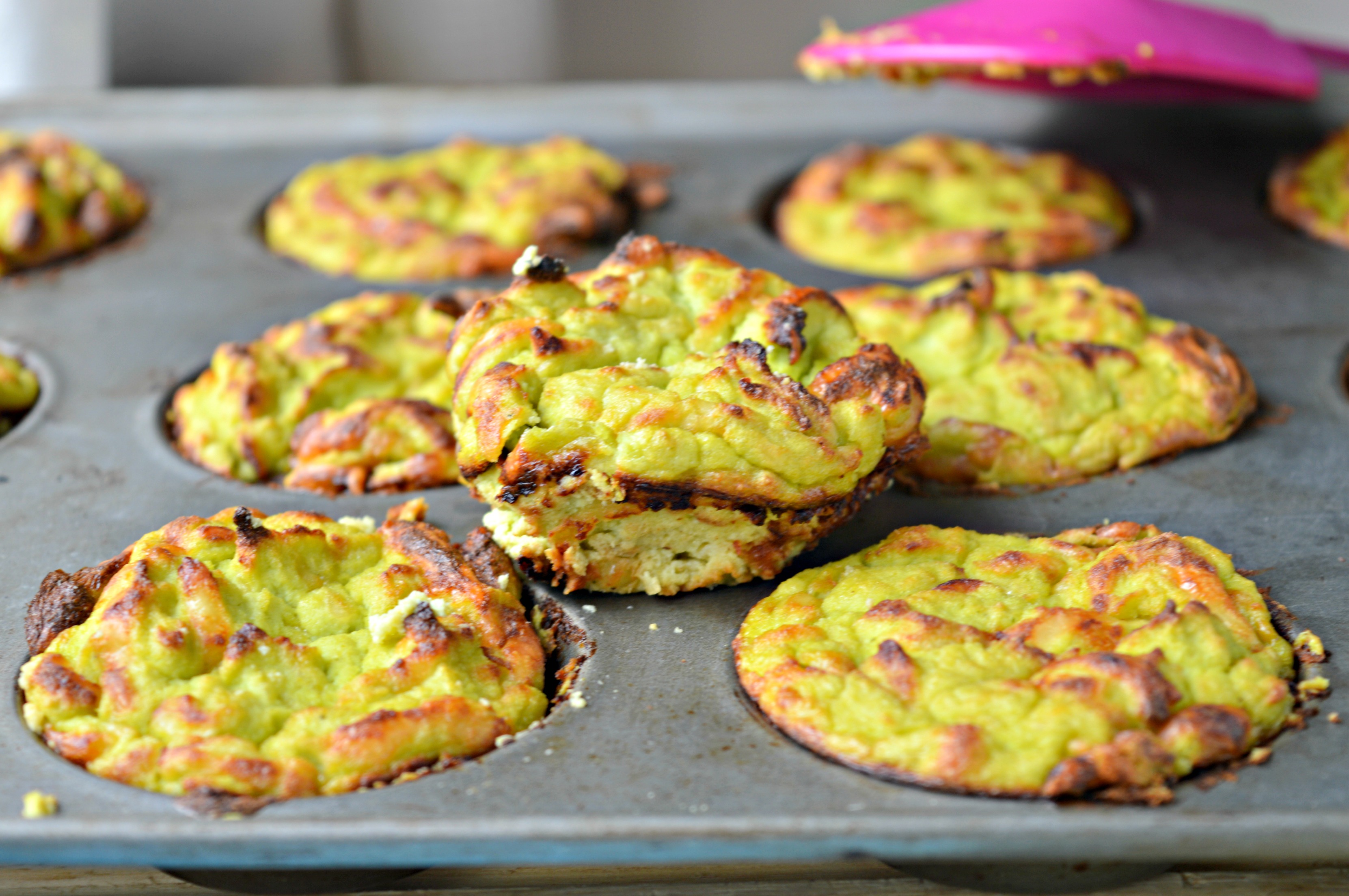 Cauliflower, Broccoli & Cheese Bites