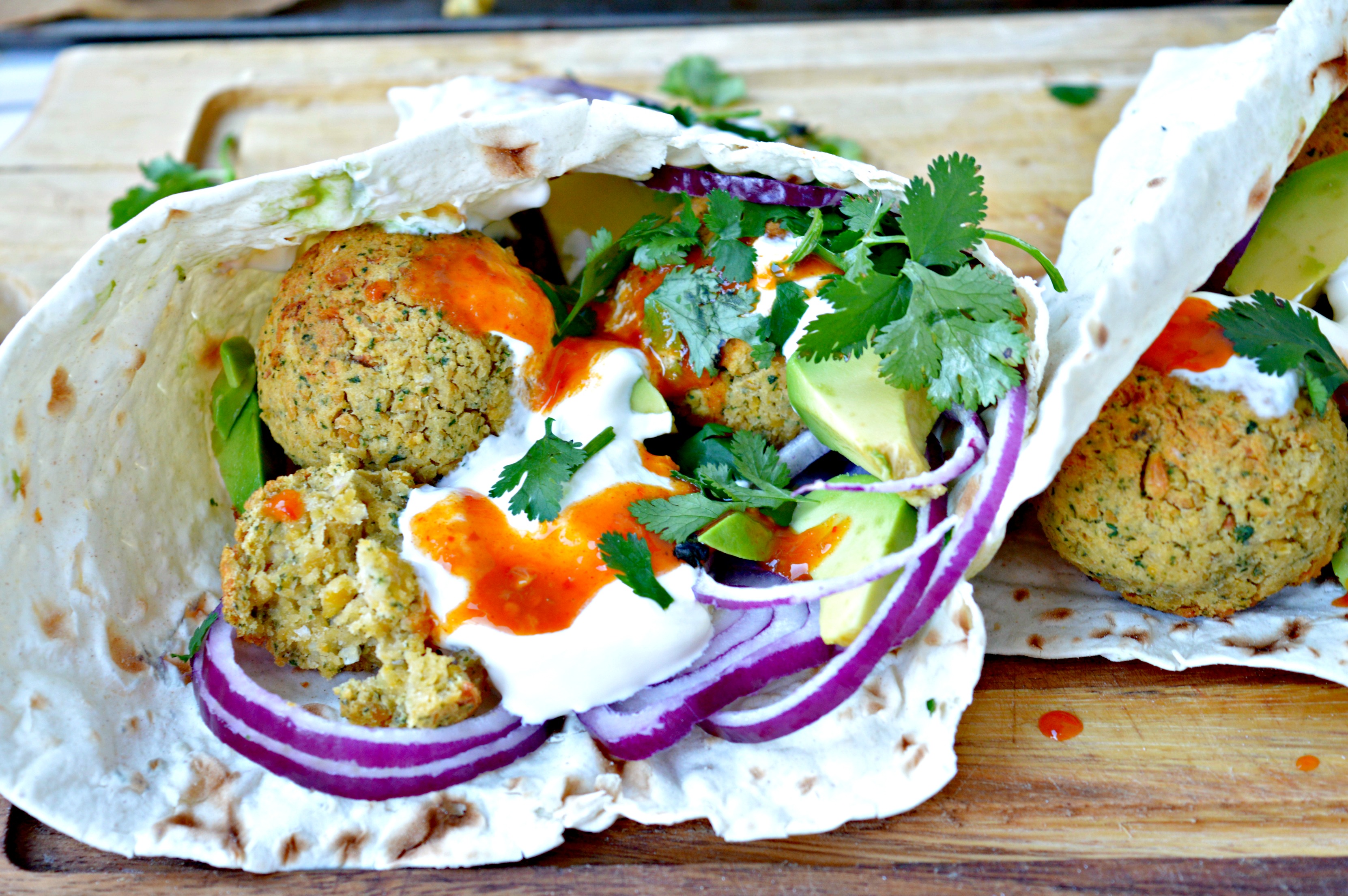 Easy Falafel Pita