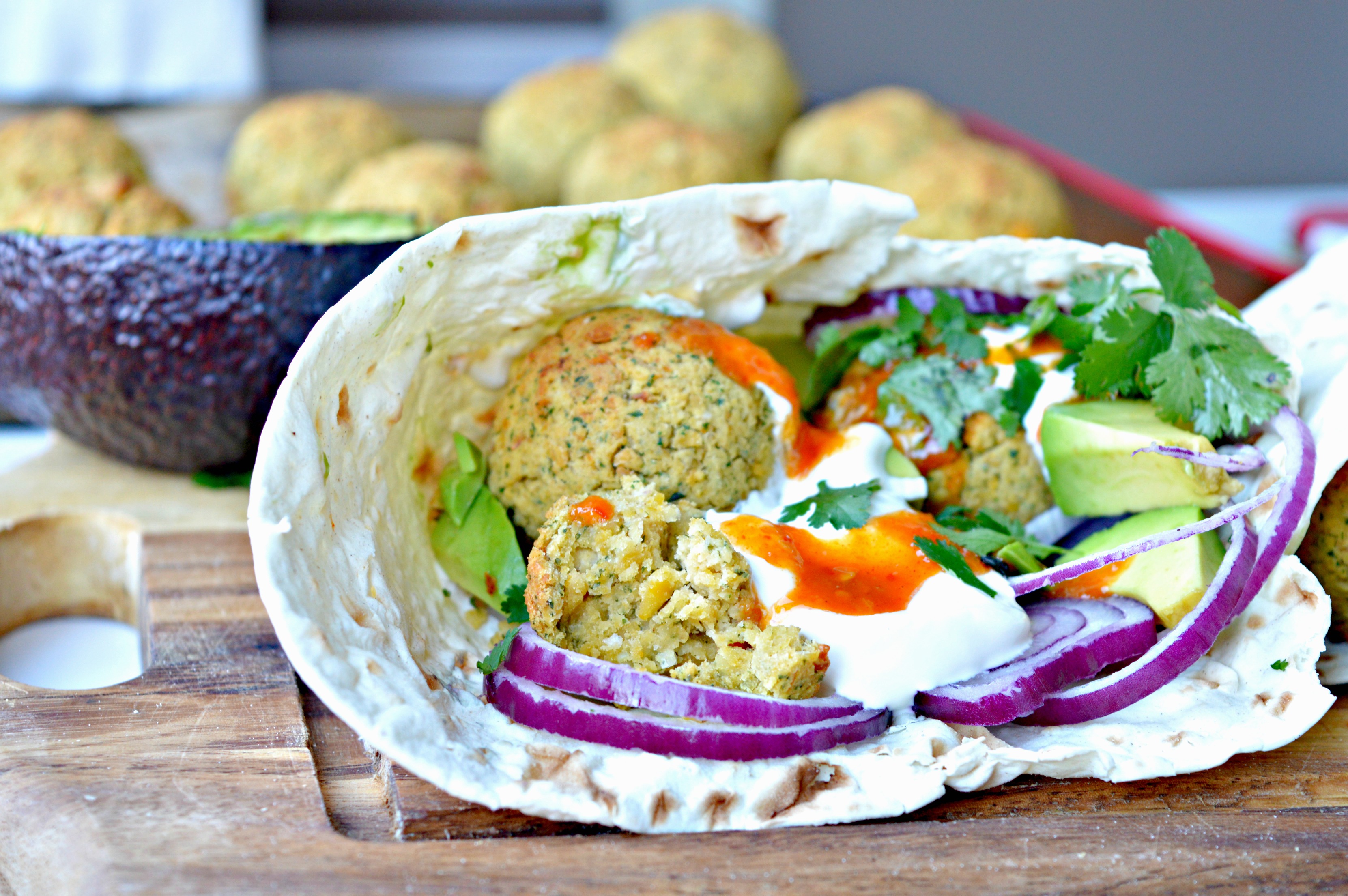 Easy Falafel Pita