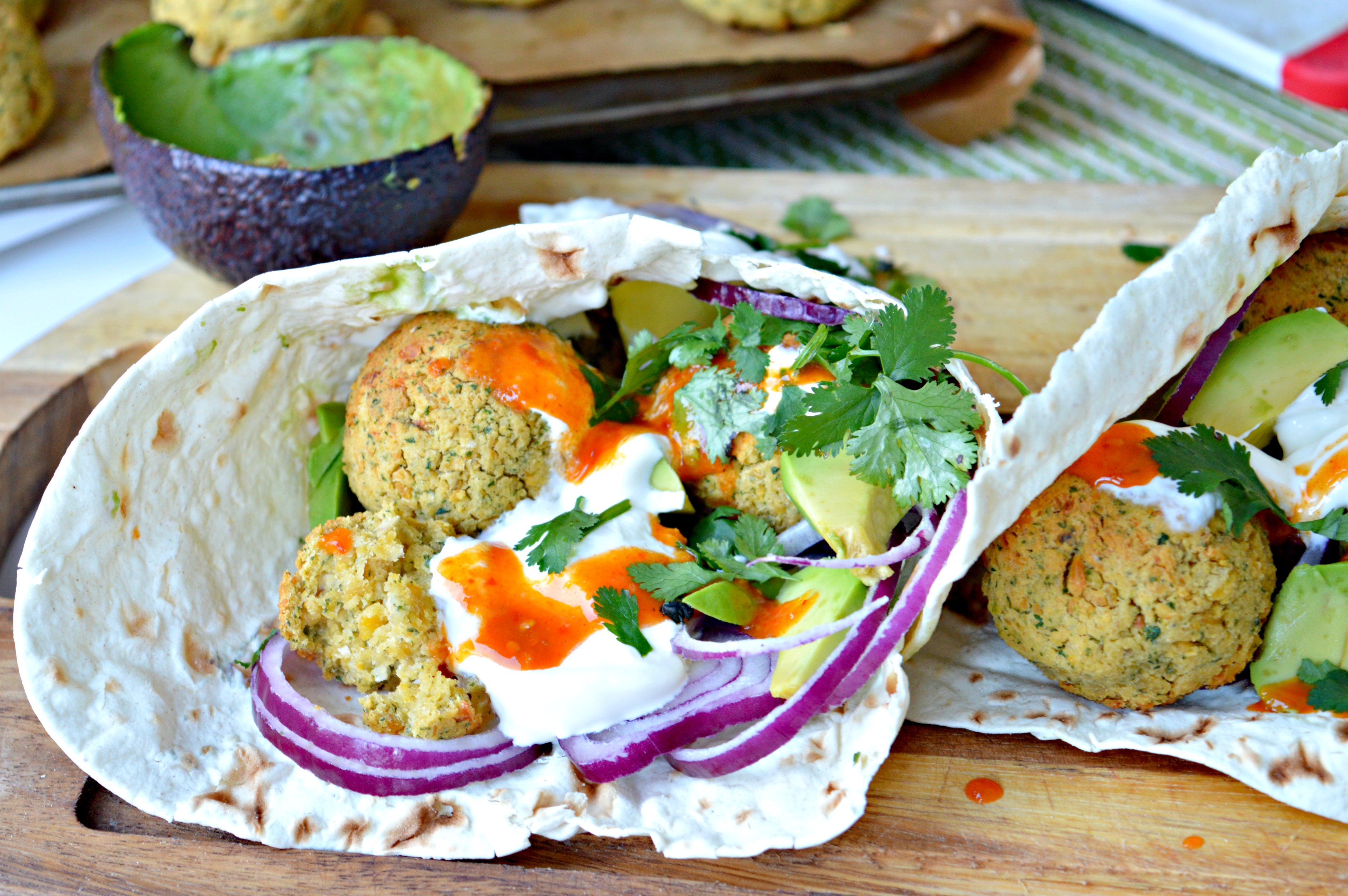 Easy Falafel Pita