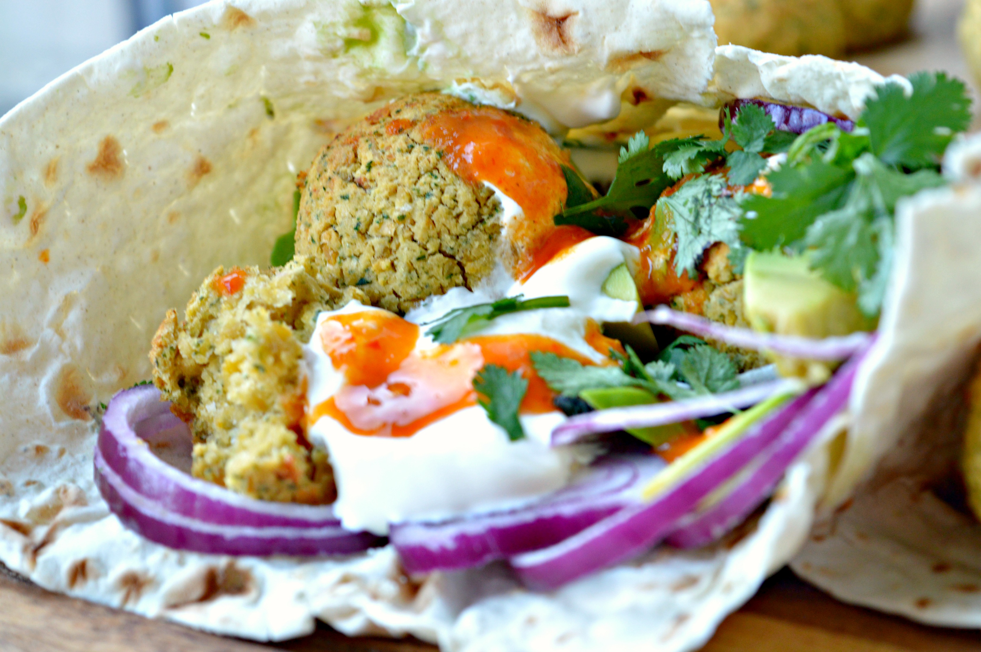 Easy Falafel Pita
