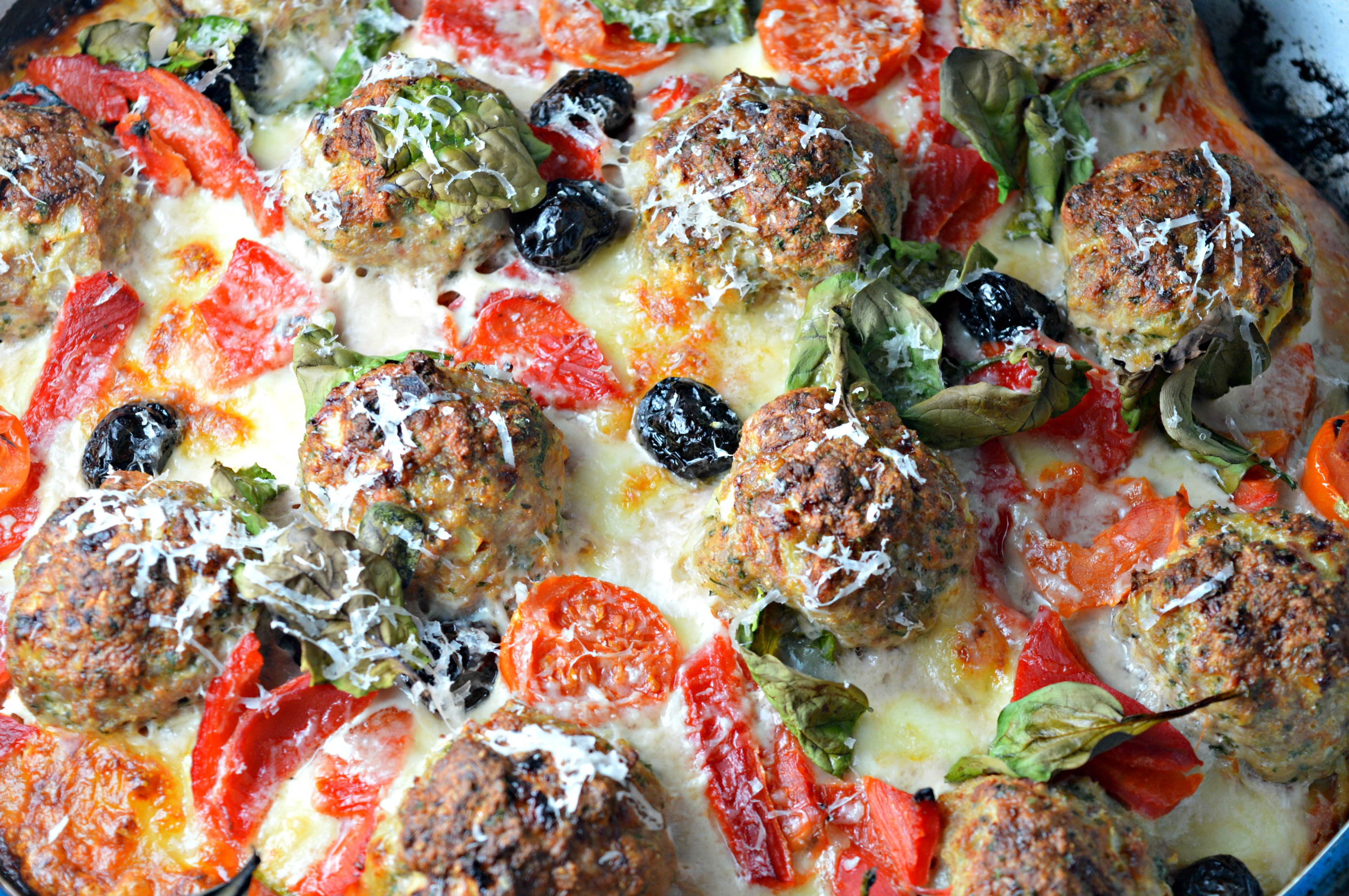 Turkey Meatball Pizza