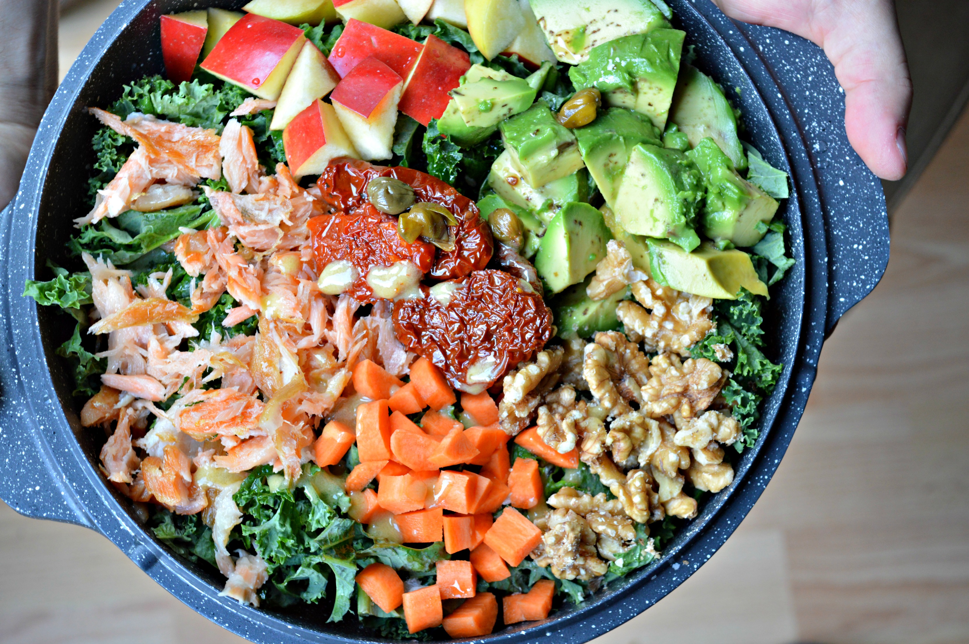 Smoked Salmon Kale Salad