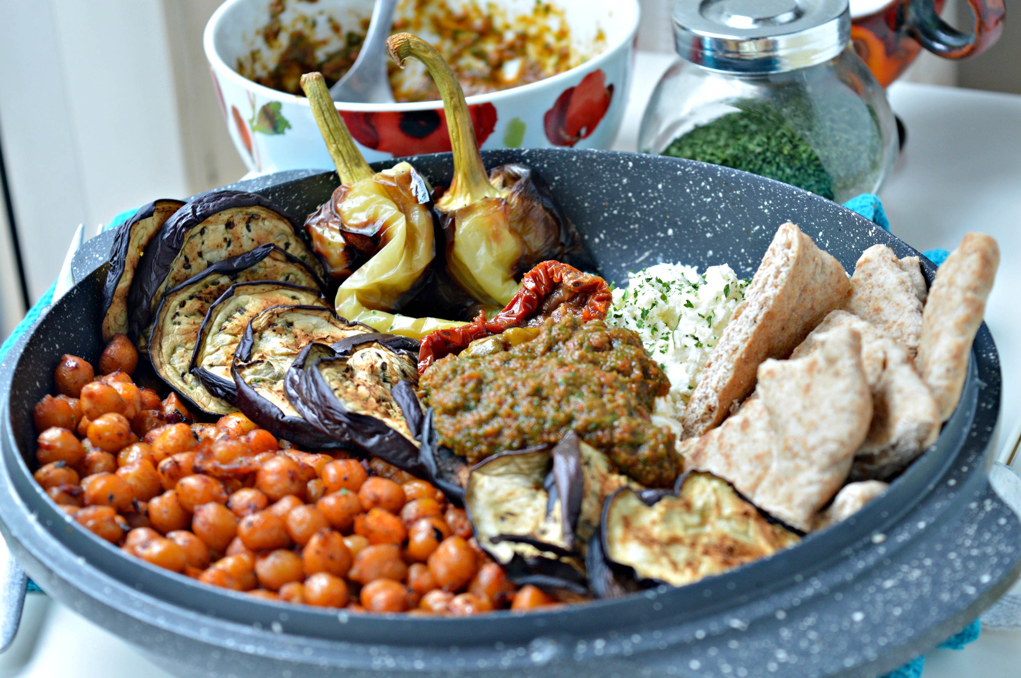 Harissa Roasted Chickpeas