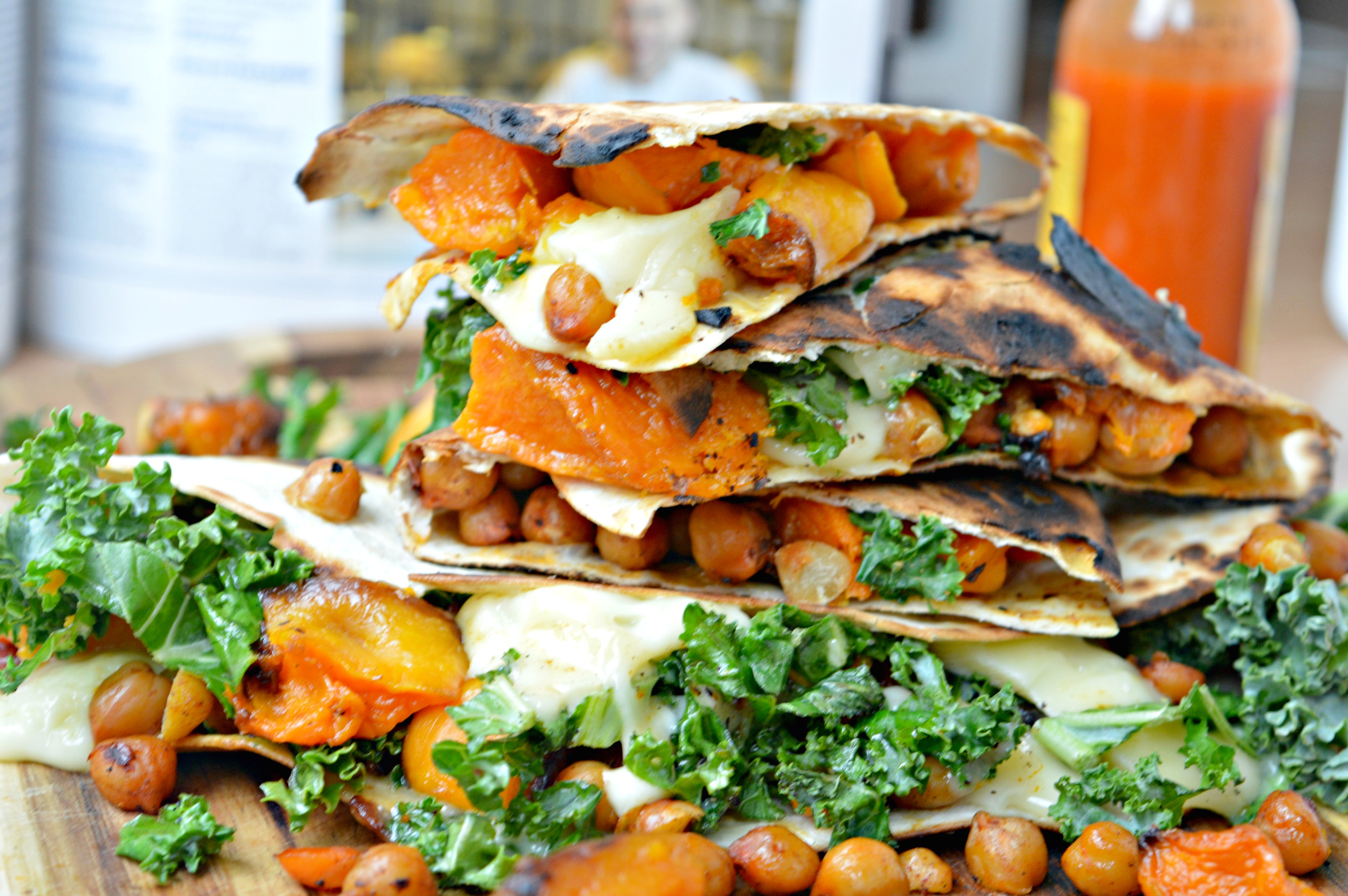 Kale & Butternut Squash Quesadillas