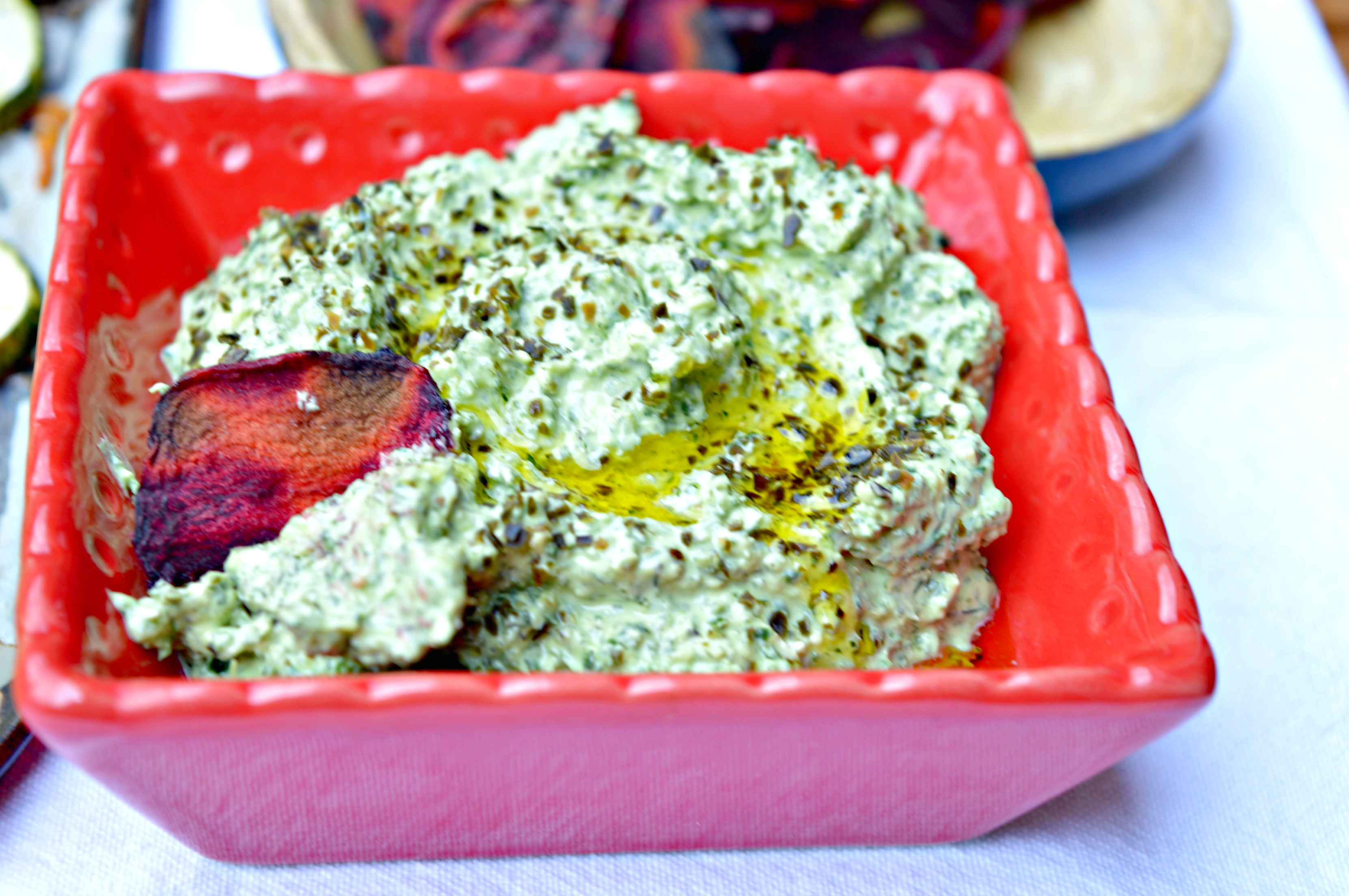 Roasted Kale & Feta Cheese Dip