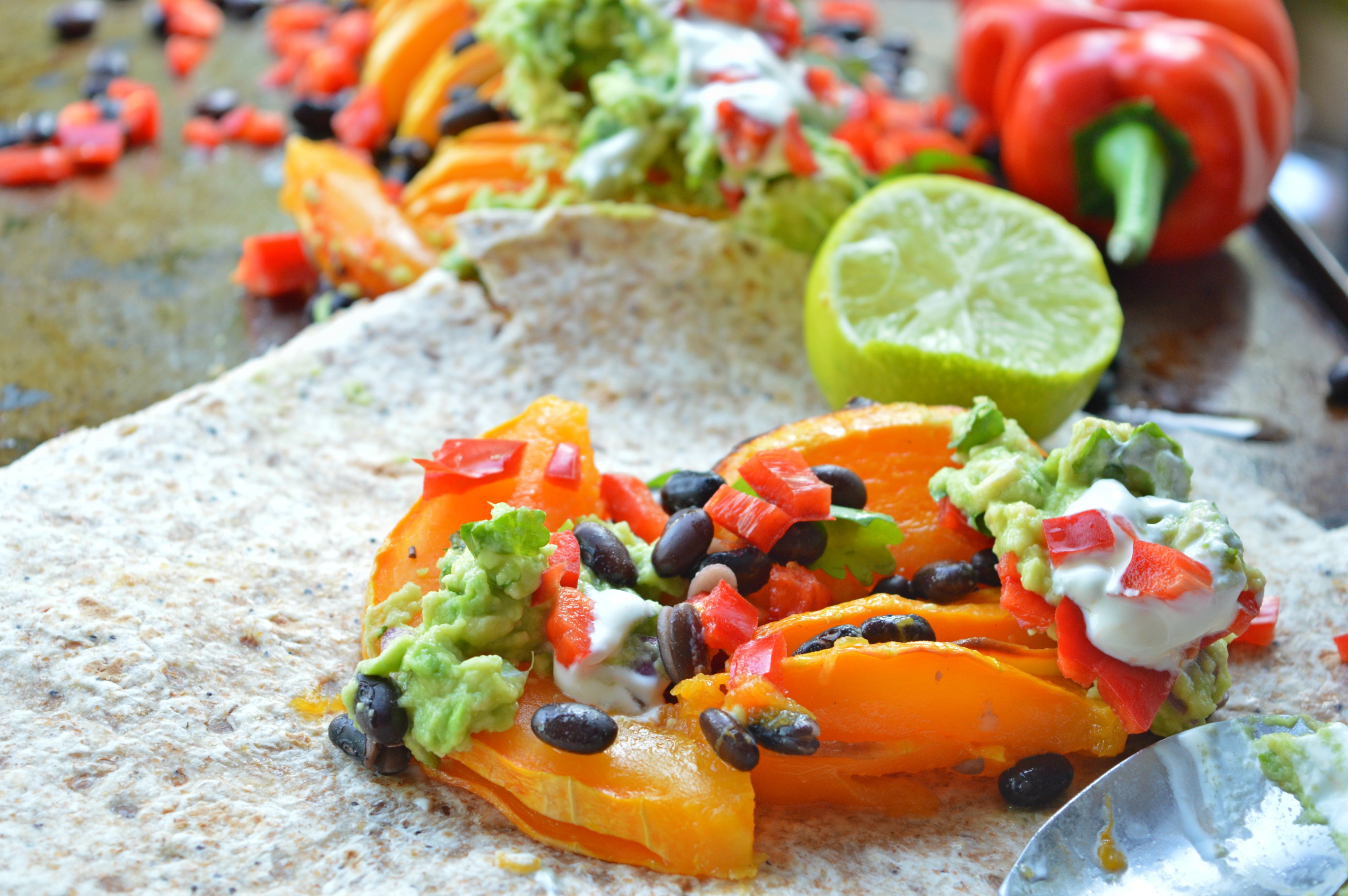 Hasselback Butternut Squash Mexican Style