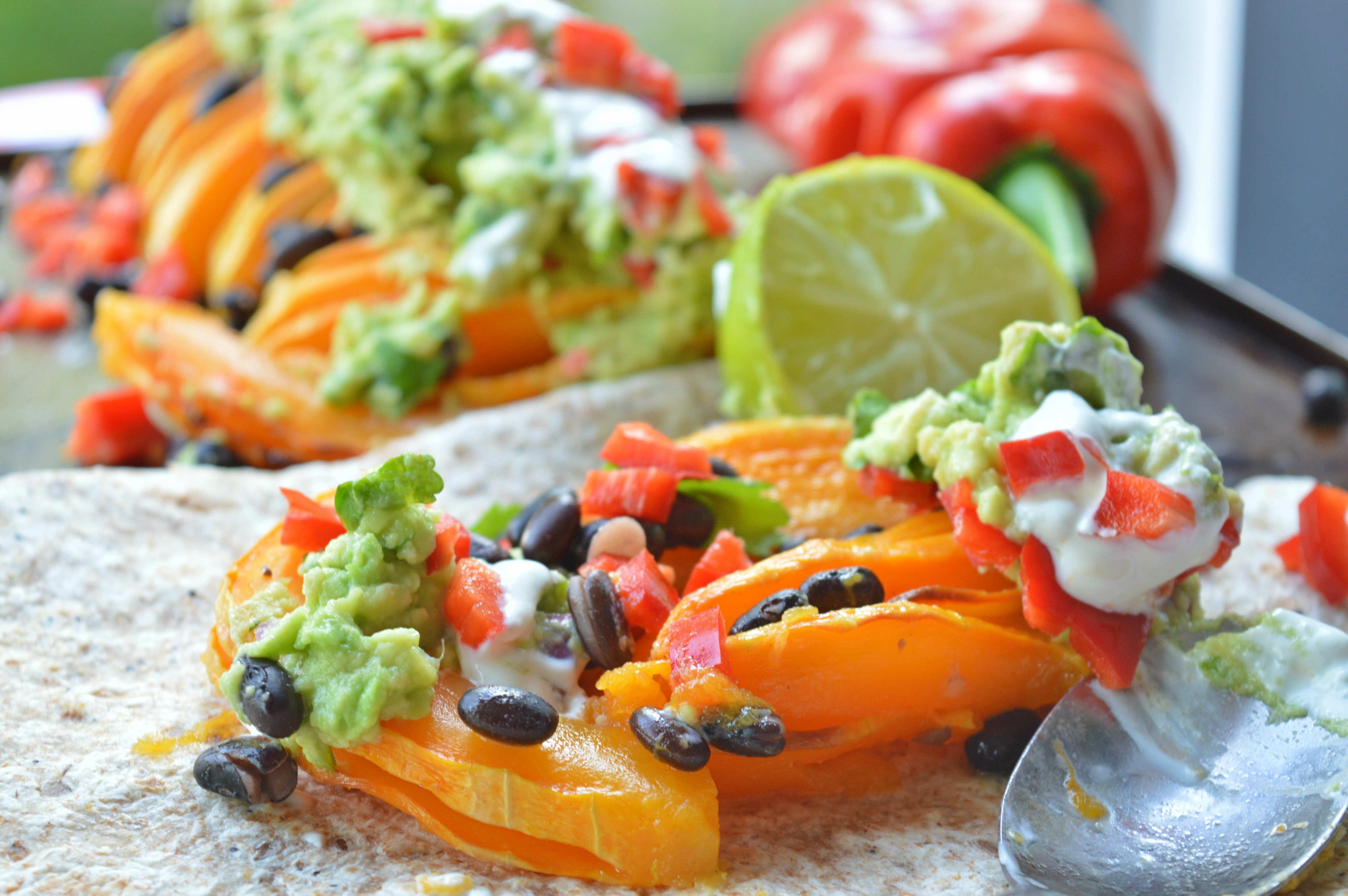 Hasselback Butternut Squash Mexican Style