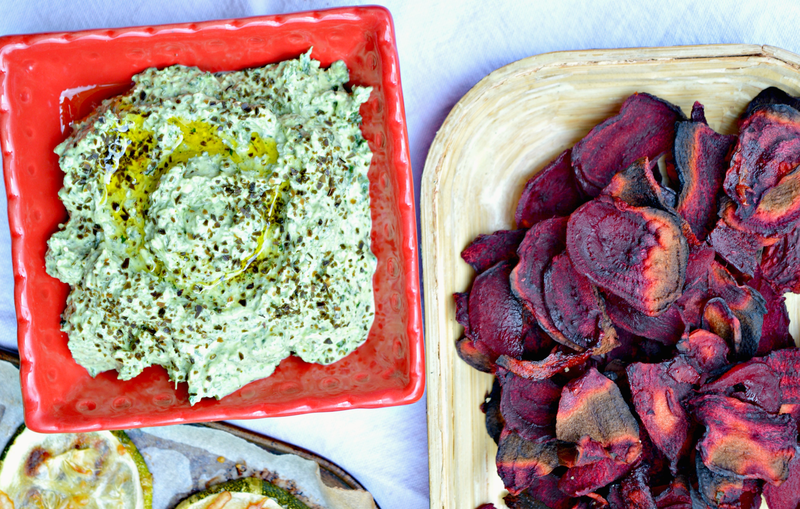 Roasted Kale & Feta Cheese Dip