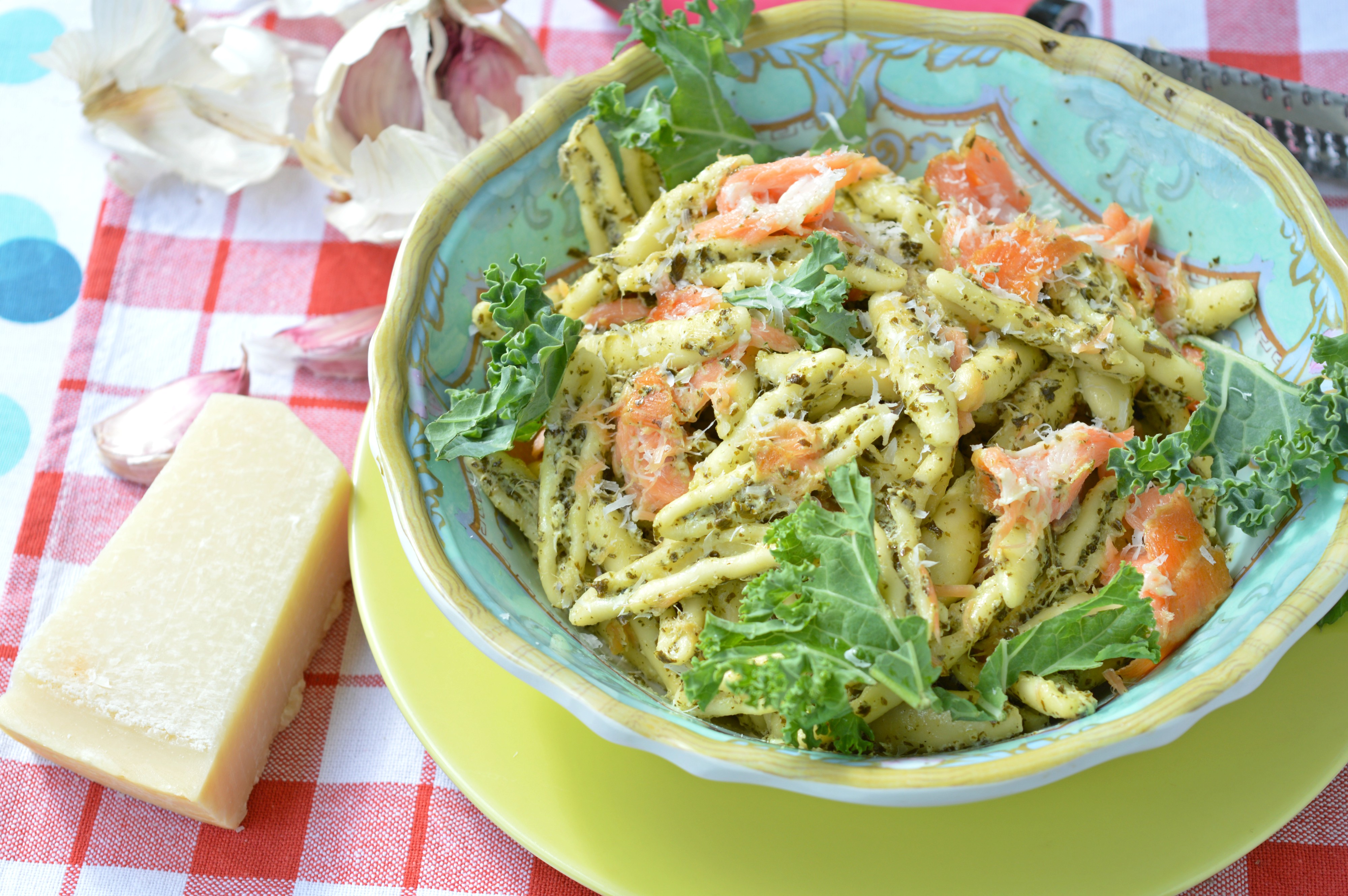 Kale & Smoked Salmon Pasta