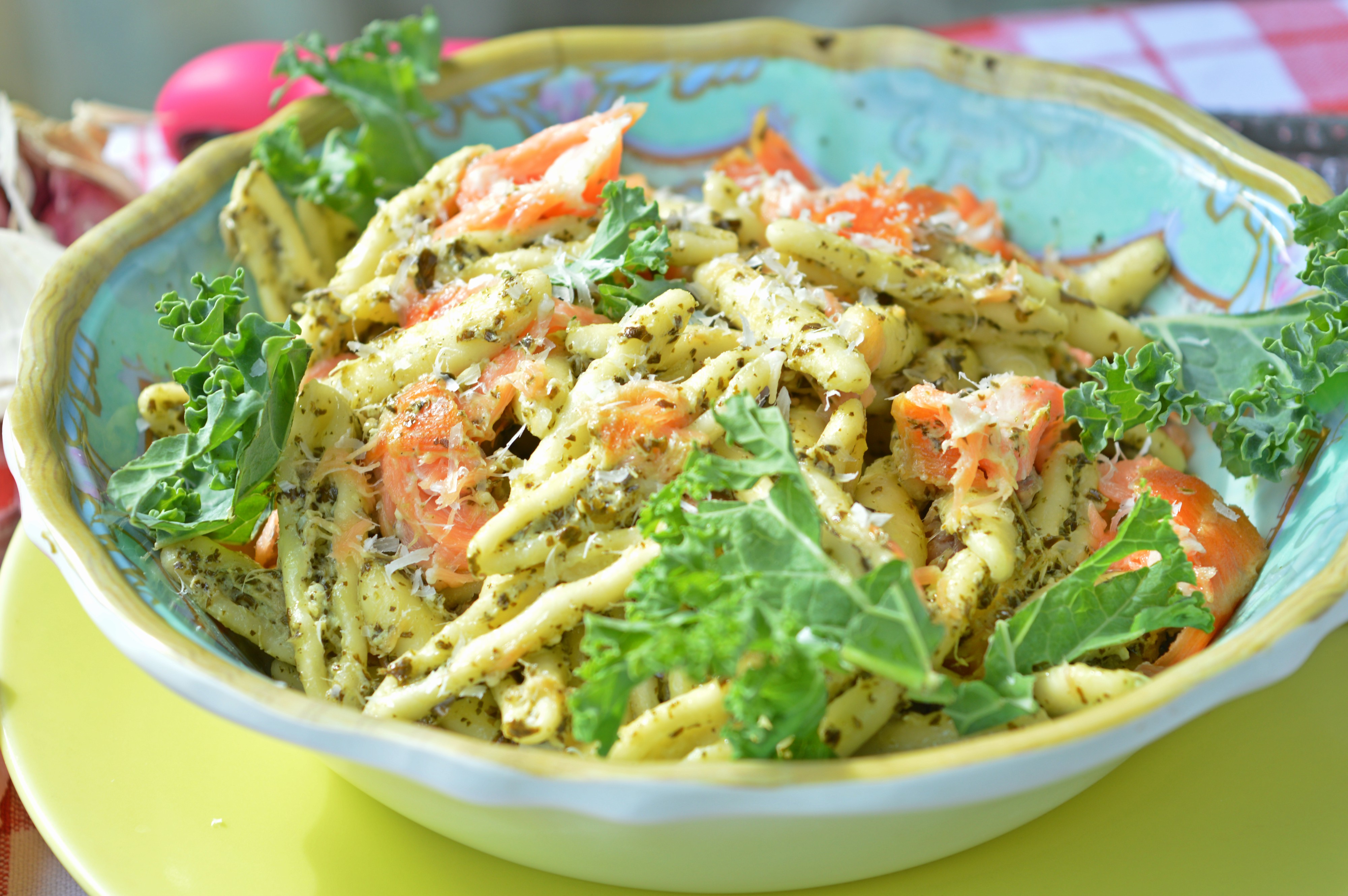 Kale & Smoked Salmon Pasta