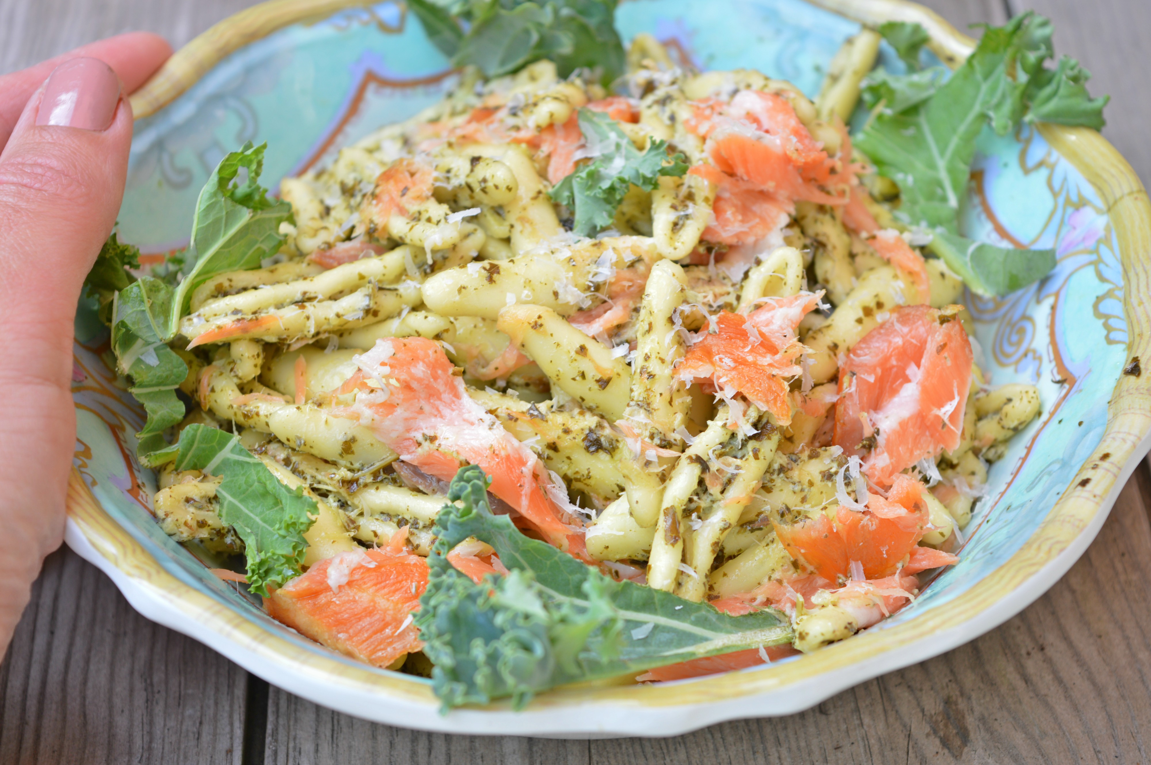 Kale & Smoked Salmon Pasta