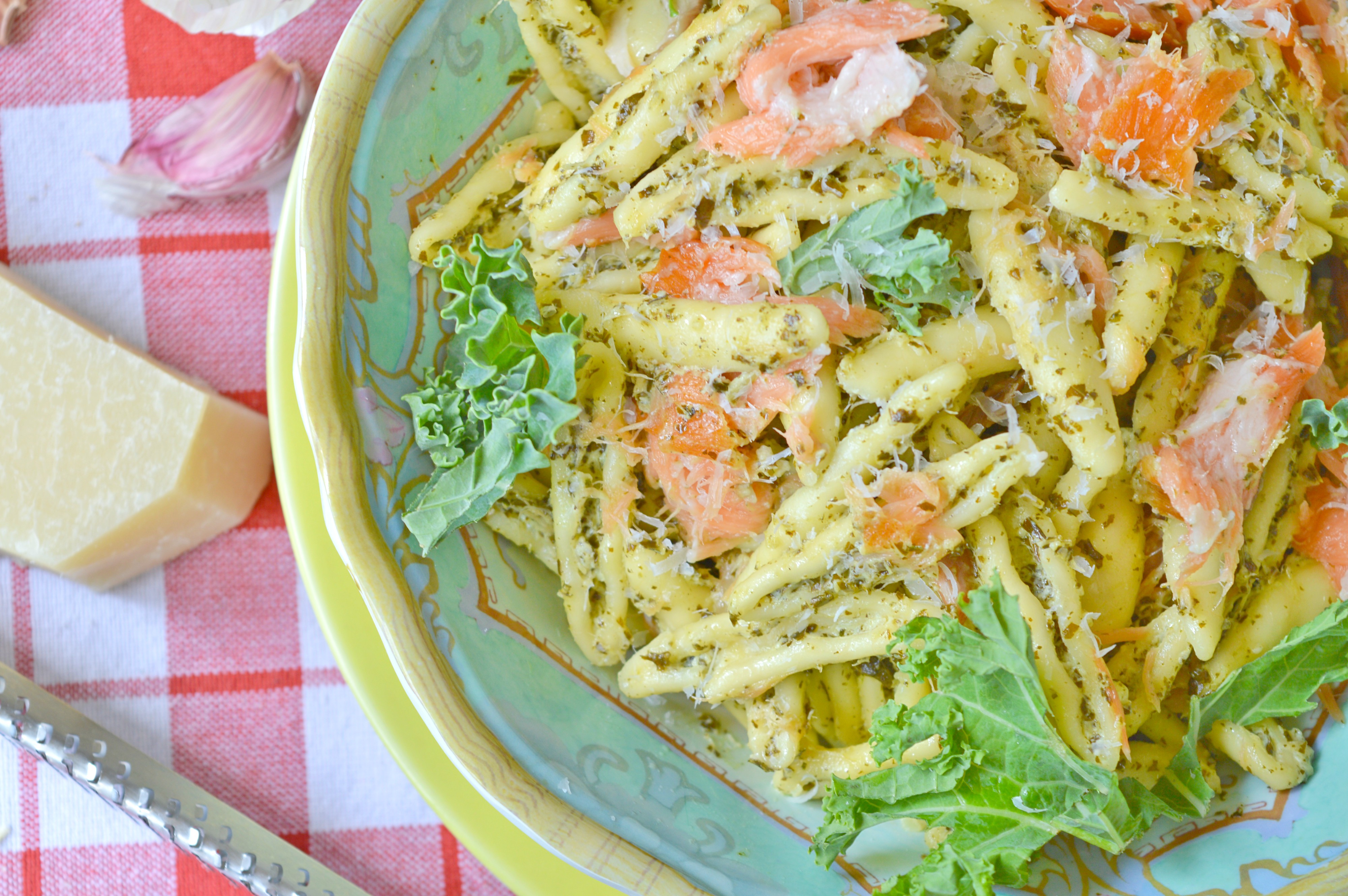 Kale & Smoked Salmon Pasta