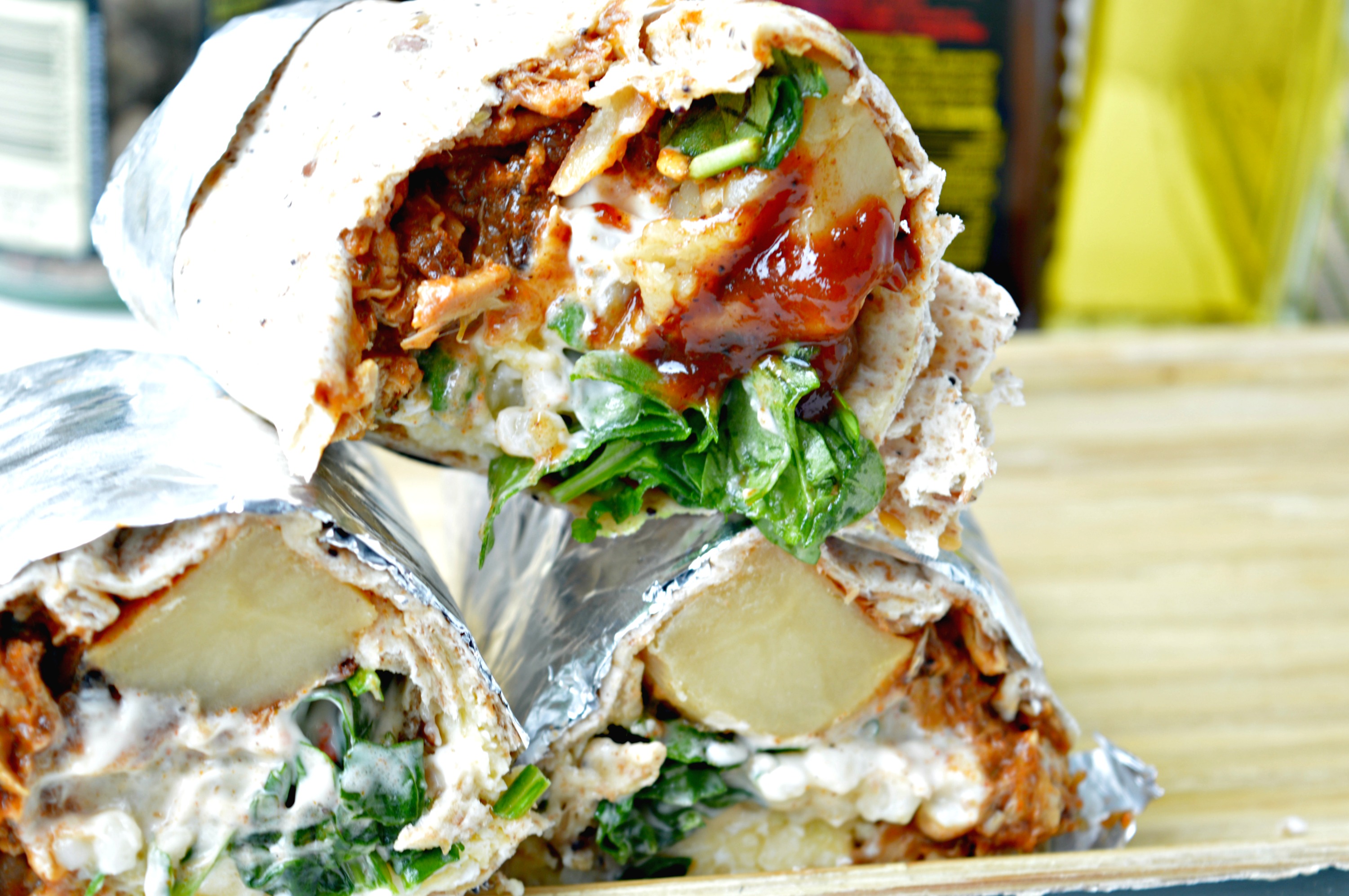 Pulled Pork Breakfast Wraps