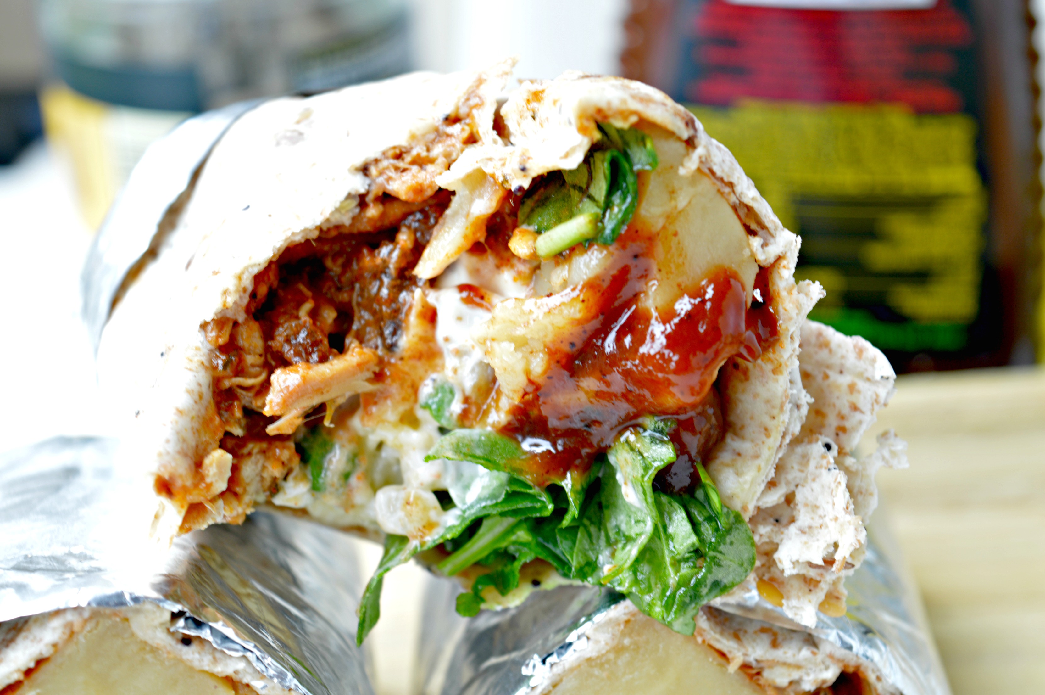 Pulled Pork Breakfast Wraps