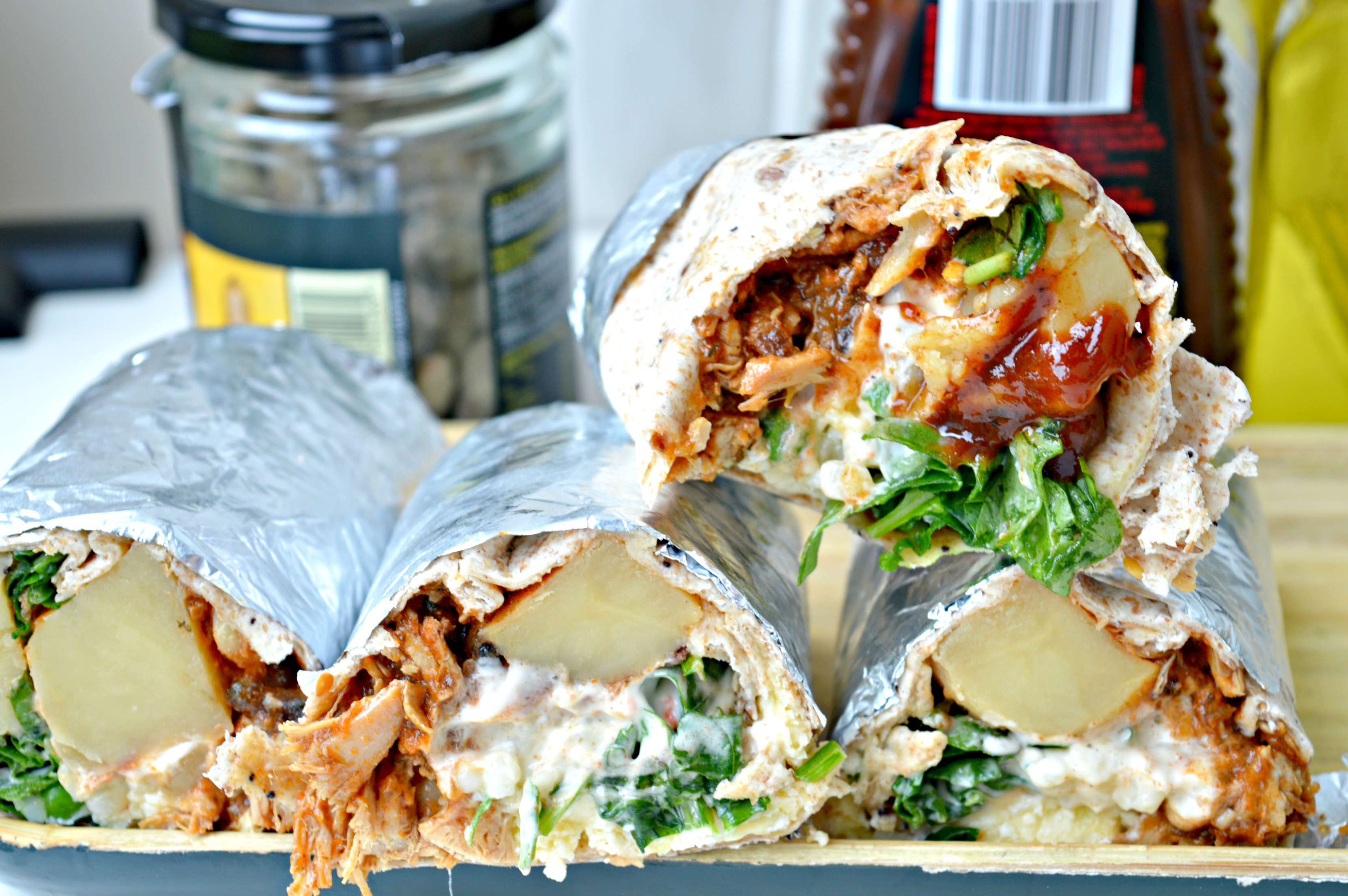Pulled Pork Breakfast Wraps