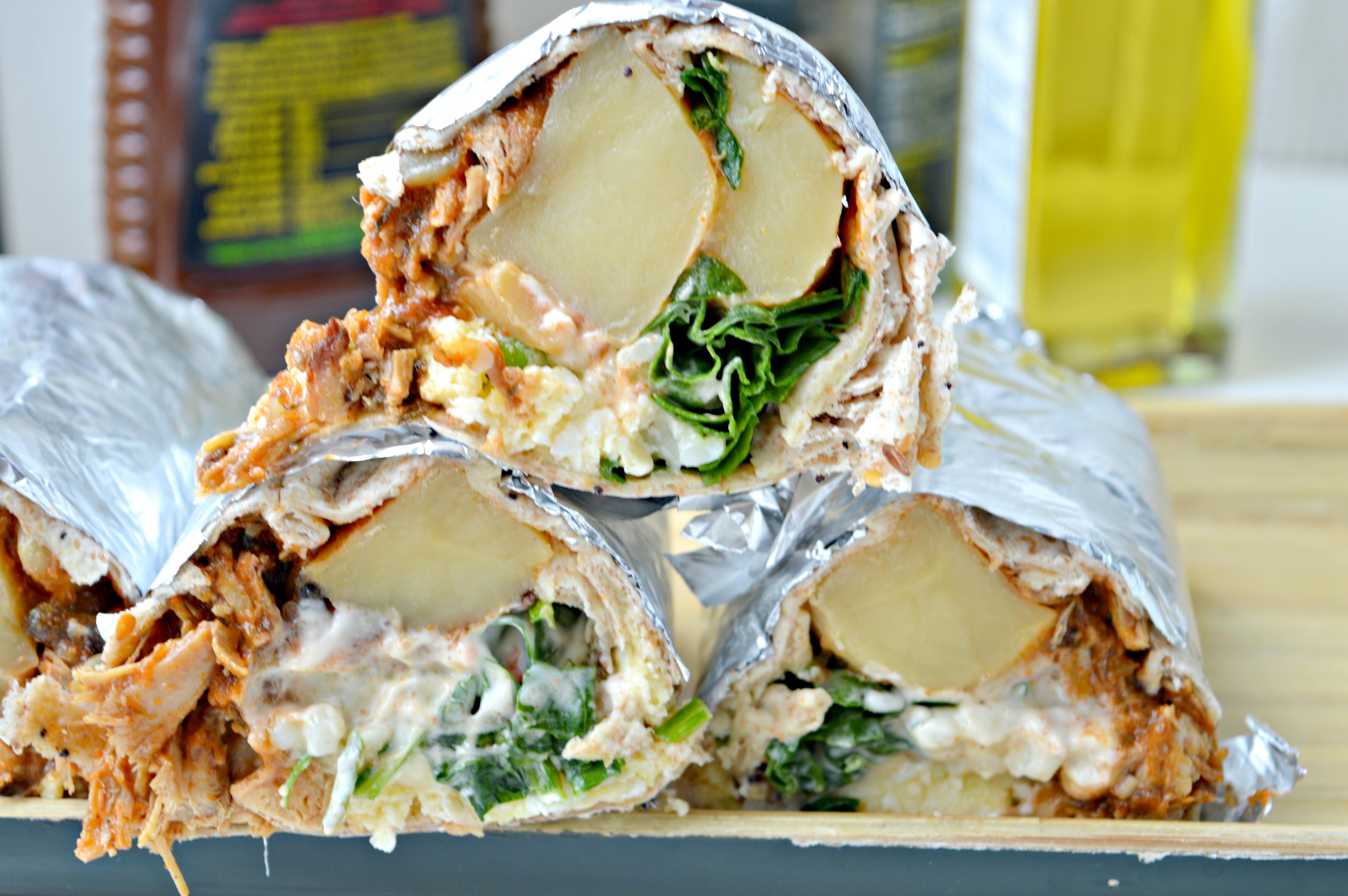 Pulled Pork Breakfast Wraps