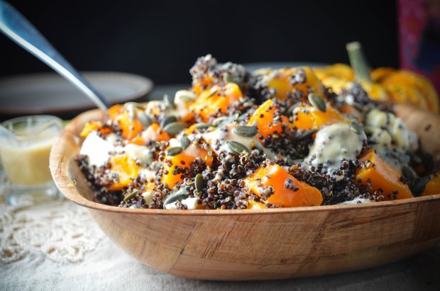 Pumpkin & Black Quinoa Salad