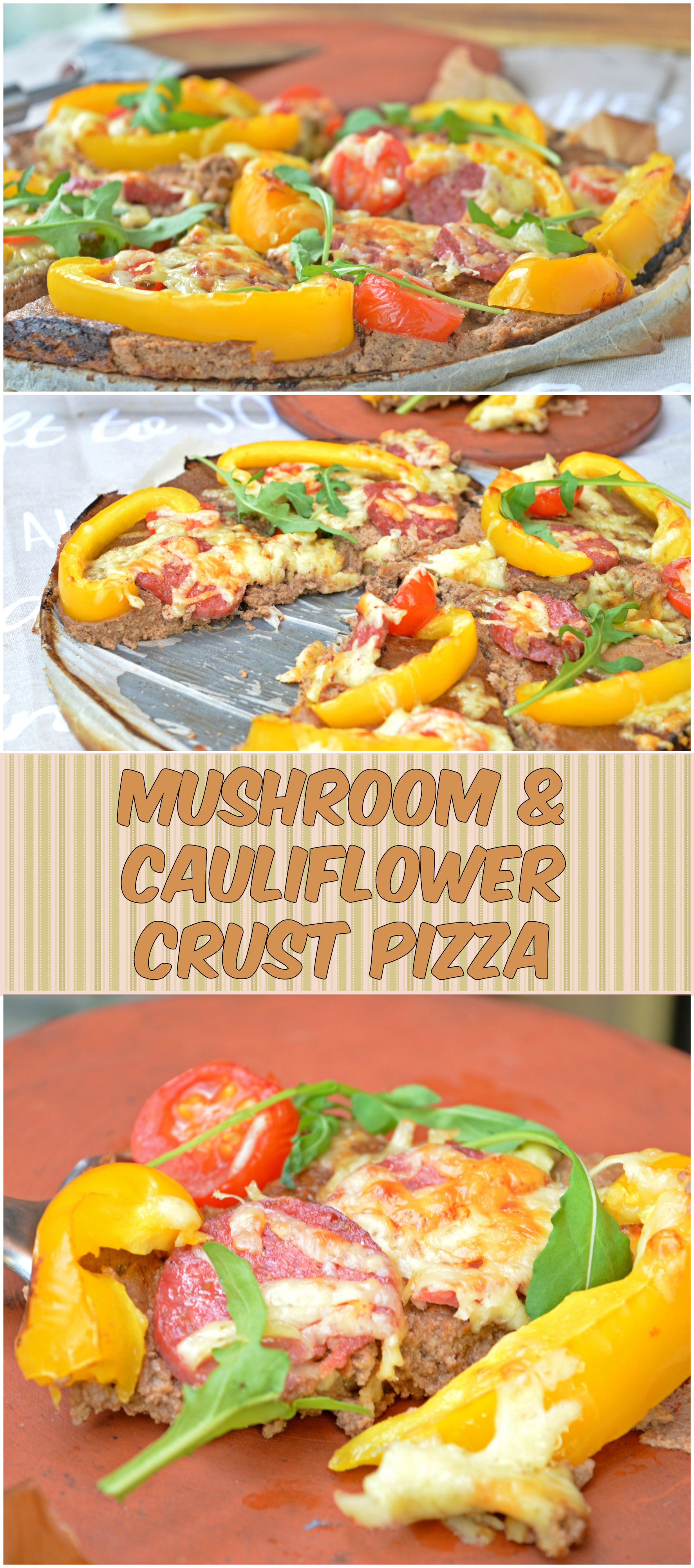 Mushroom & Cauliflower Crust Pizza