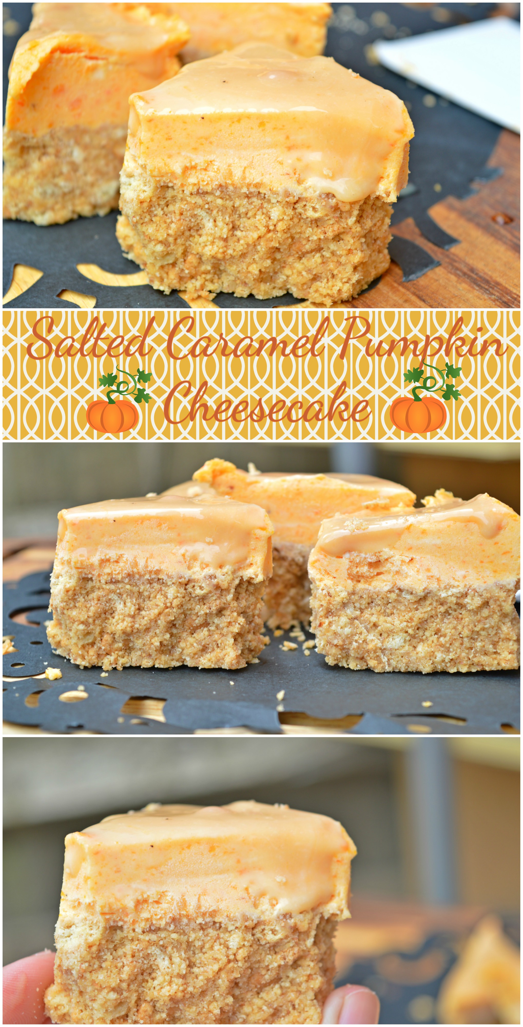 Salted Caramel Pumpkin Cheesecake