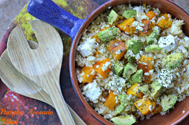Pumpkin, Avocado & Feta Cheese Salad