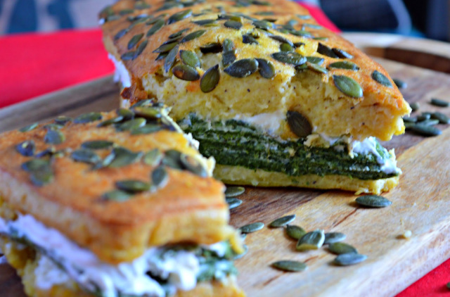 Pumpkin & Spinach Terrine Bread