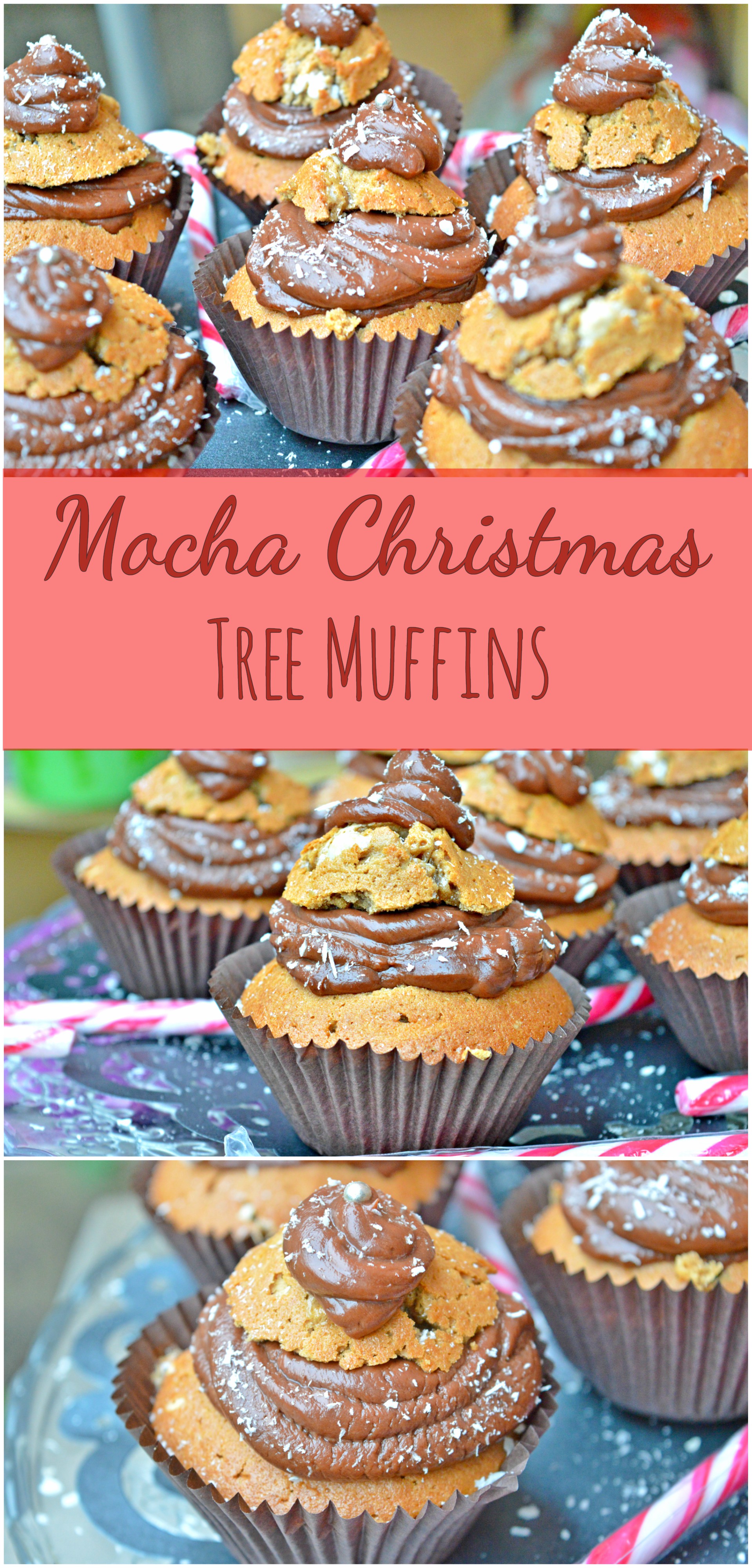 Mocha Christmas Tree Muffins